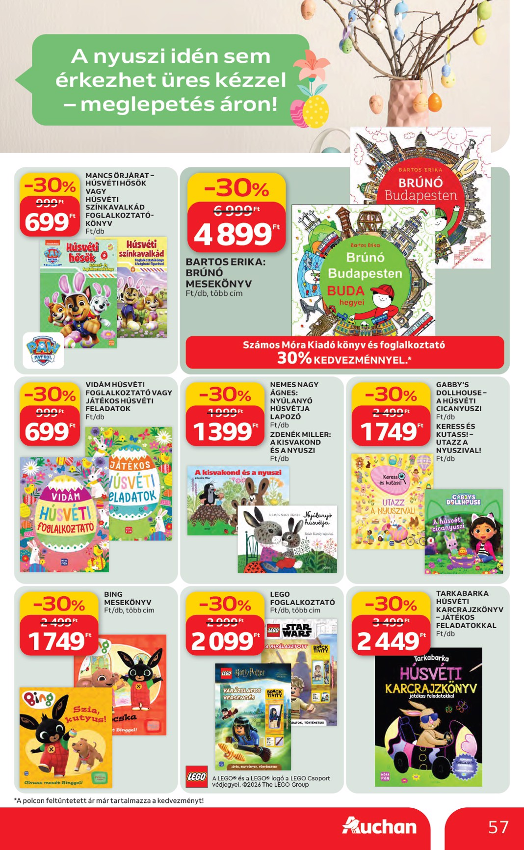 auchan - Auchan Hipermarket akciós újság, érvényes 2026.03.19. - 2026.03.25. - page: 57