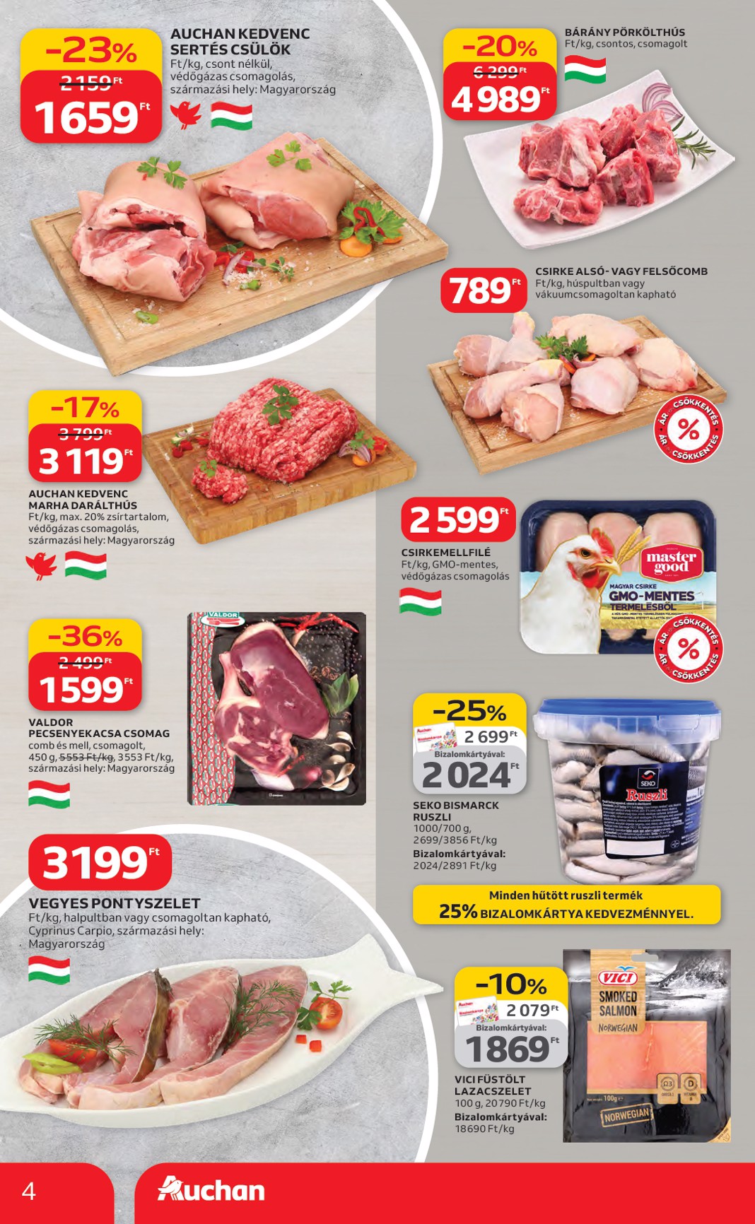 auchan - Auchan Hipermarket akciós újság, érvényes 2026.03.19. - 2026.03.25. - page: 4