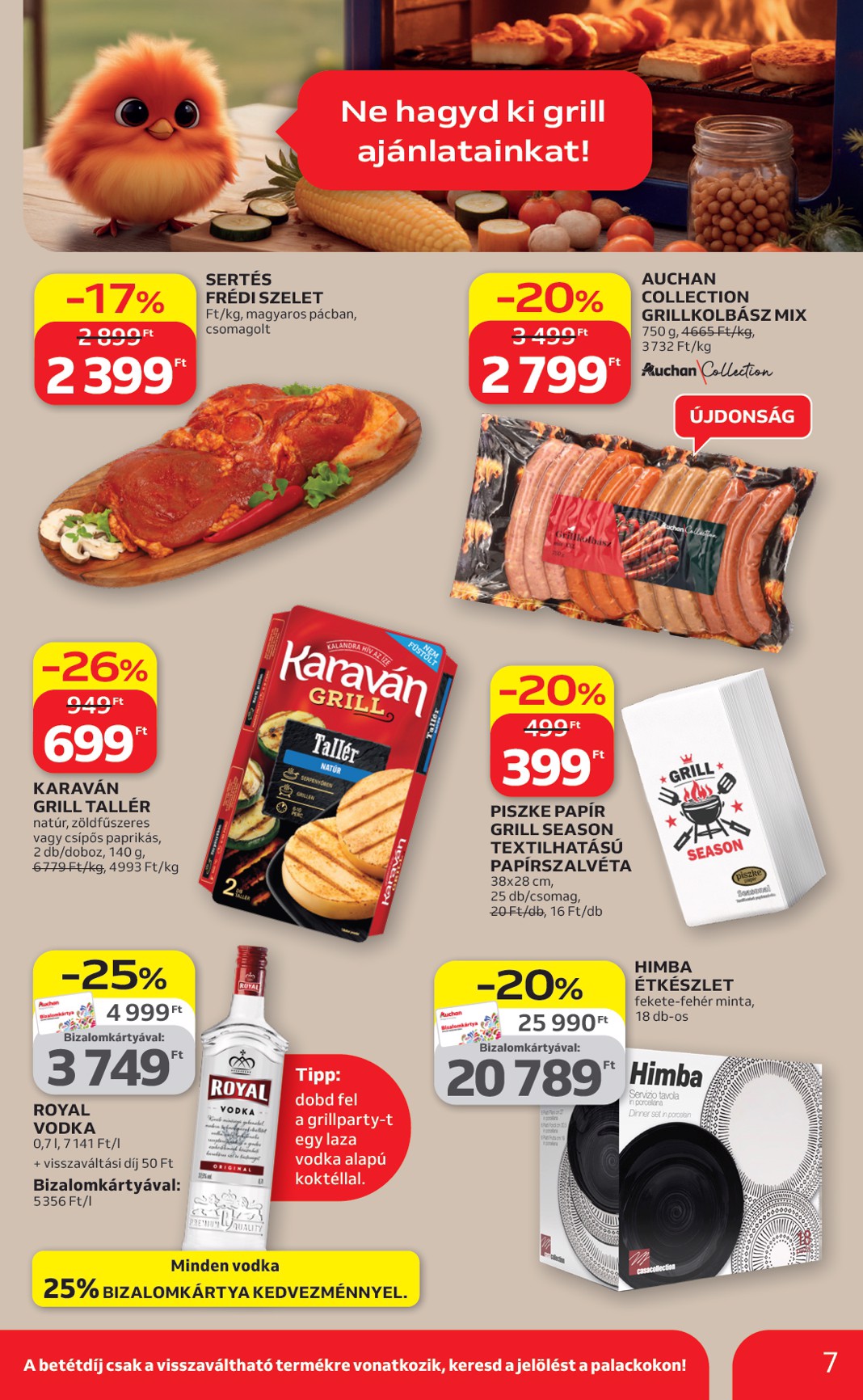 auchan - Aktuális Auchan szupermarket szórólap érvényes csütörtöktől 2026.04.09.-től szerdától 2026.04.15.-ig - page: 7