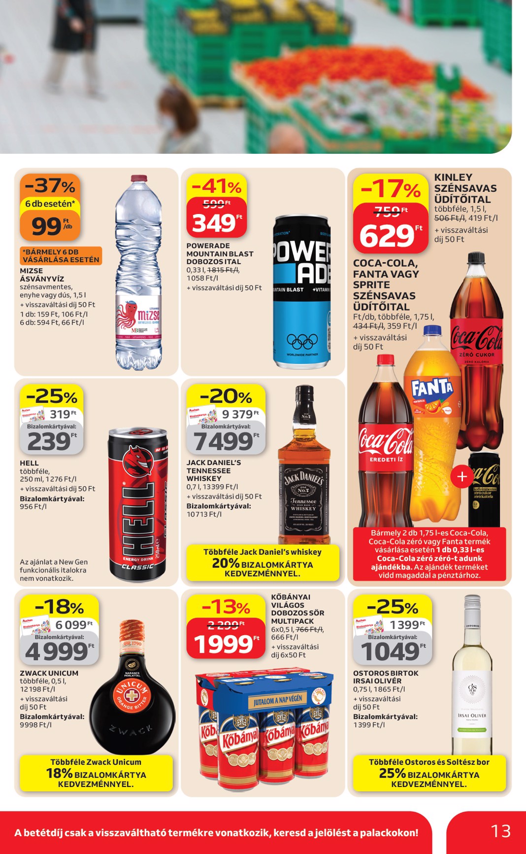 auchan - Aktuális Auchan szupermarket szórólap érvényes csütörtöktől 2026.04.09.-től szerdától 2026.04.15.-ig - page: 13