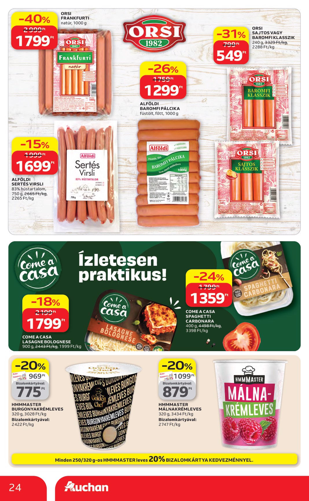 auchan - Aktuális Auchan hipermarket szórólap érvényes csütörtöktől 2026.04.16.-től szerdától 2026.04.22.-ig - page: 24