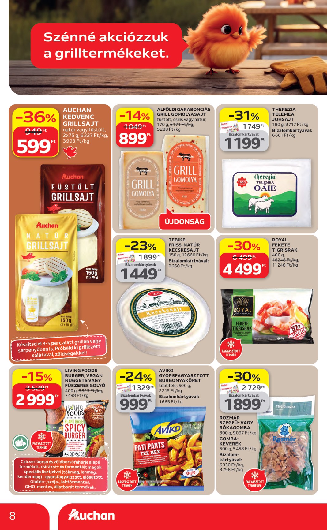 auchan - Aktuális Auchan hipermarket szórólap érvényes csütörtöktől 2026.04.16.-től szerdától 2026.04.22.-ig - page: 8