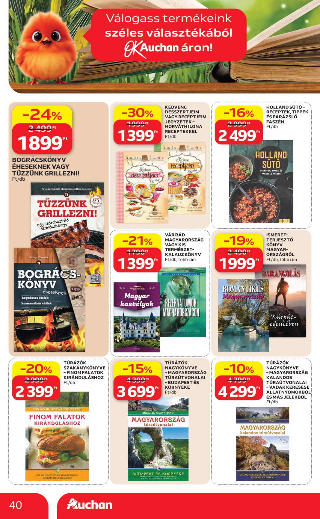 auchan - Aktuális Auchan hipermarket szórólap érvényes csütörtöktől 2026.04.16.-től szerdától 2026.04.22.-ig - page: 40
