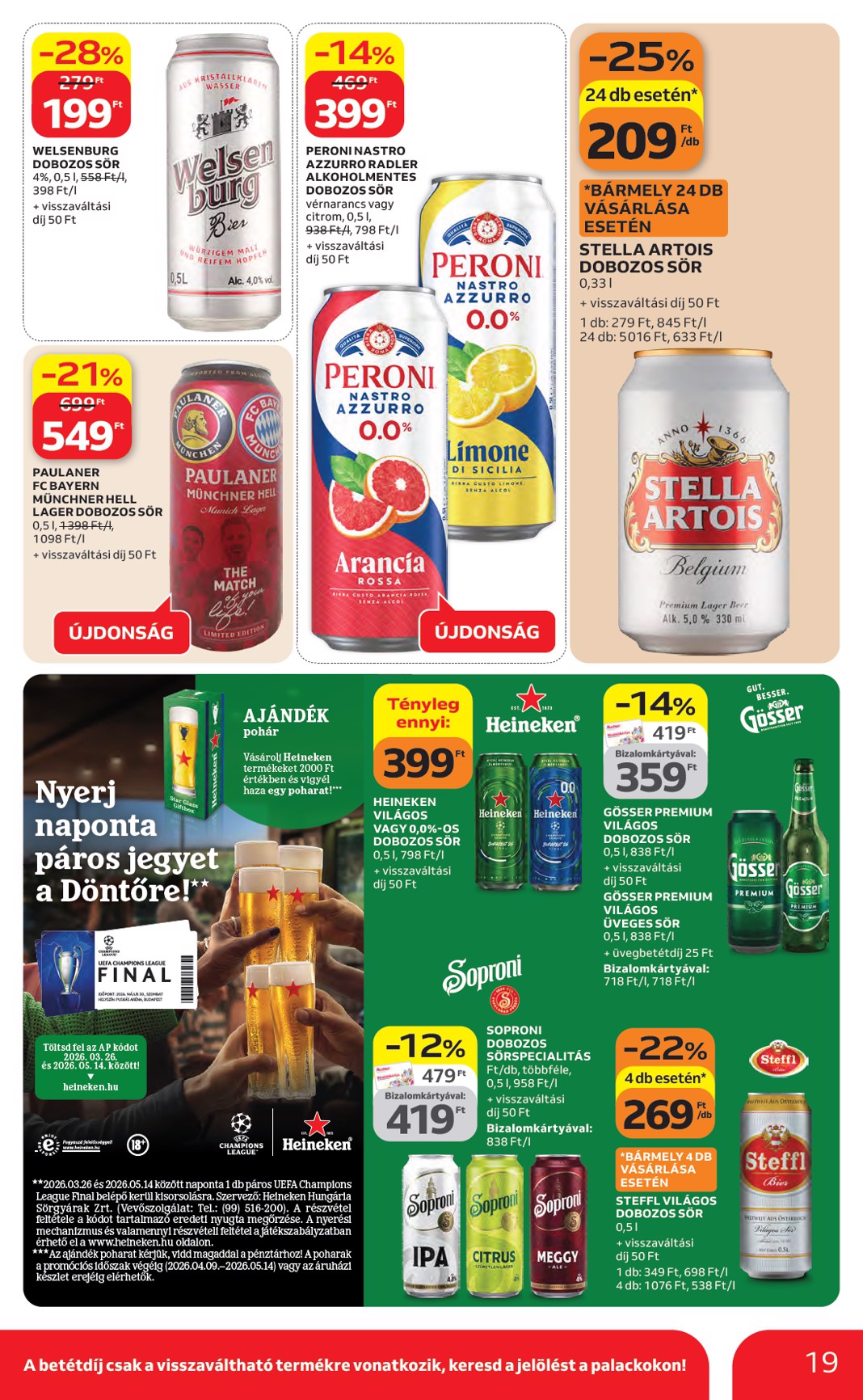 auchan - A jövőbeli Auchan Hipermarket akciós újság csütörtöktől 2026.04.23.-tól szerdától 2026.04.29.-ig érvényes. - page: 19