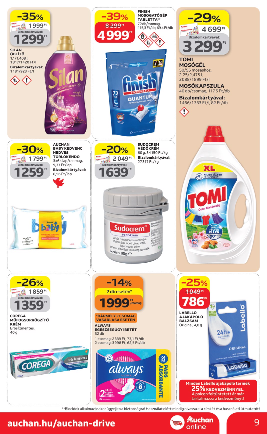 auchan - Aktuális Auchan szupermarket szórólap érvényes csütörtöktől 2026.04.23.-től szerdától 2026.04.29.-ig - page: 9