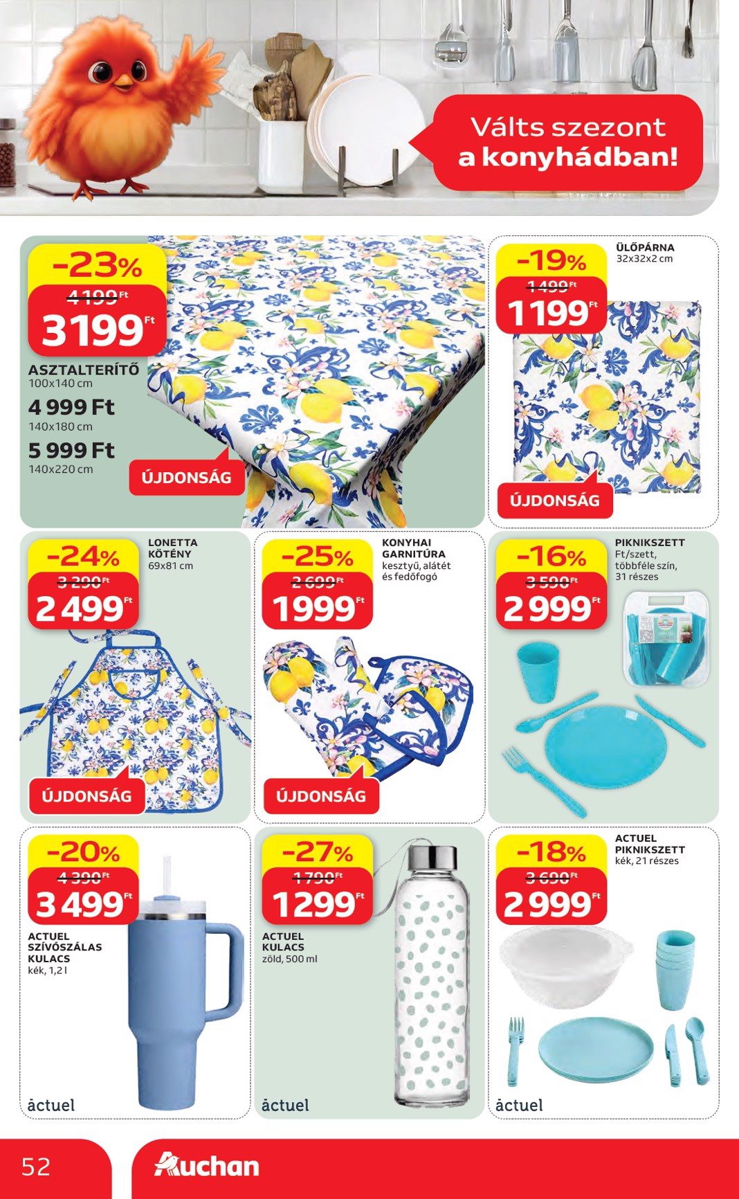 auchan - A jövőbeli Auchan akciós újság csütörtöktől 2026.05.07.-tól szerdától 2026.05.13.-ig érvényes. - page: 52