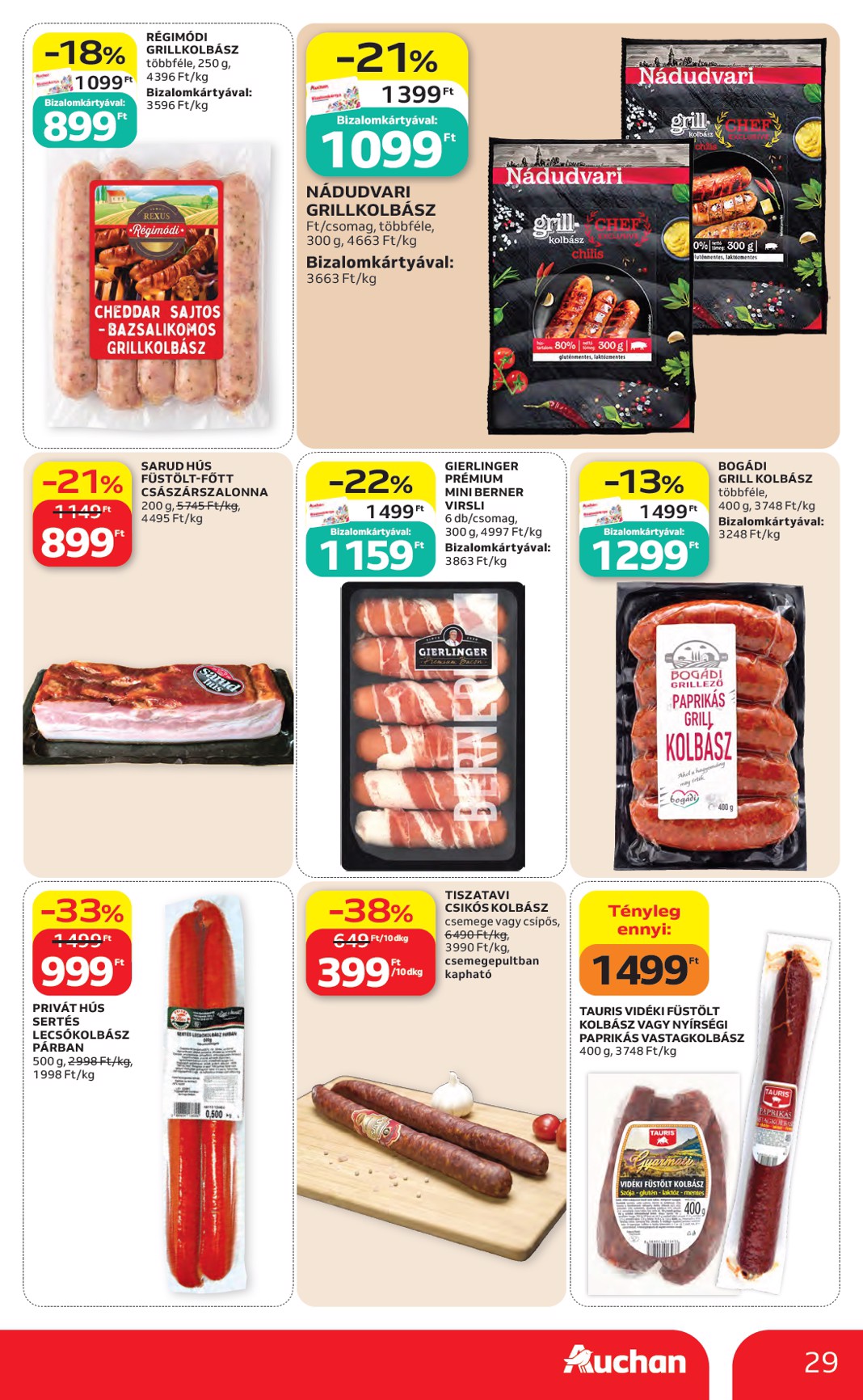 auchan - A jövőbeli Auchan akciós újság csütörtöktől 2026.05.07.-tól szerdától 2026.05.13.-ig érvényes. - page: 29