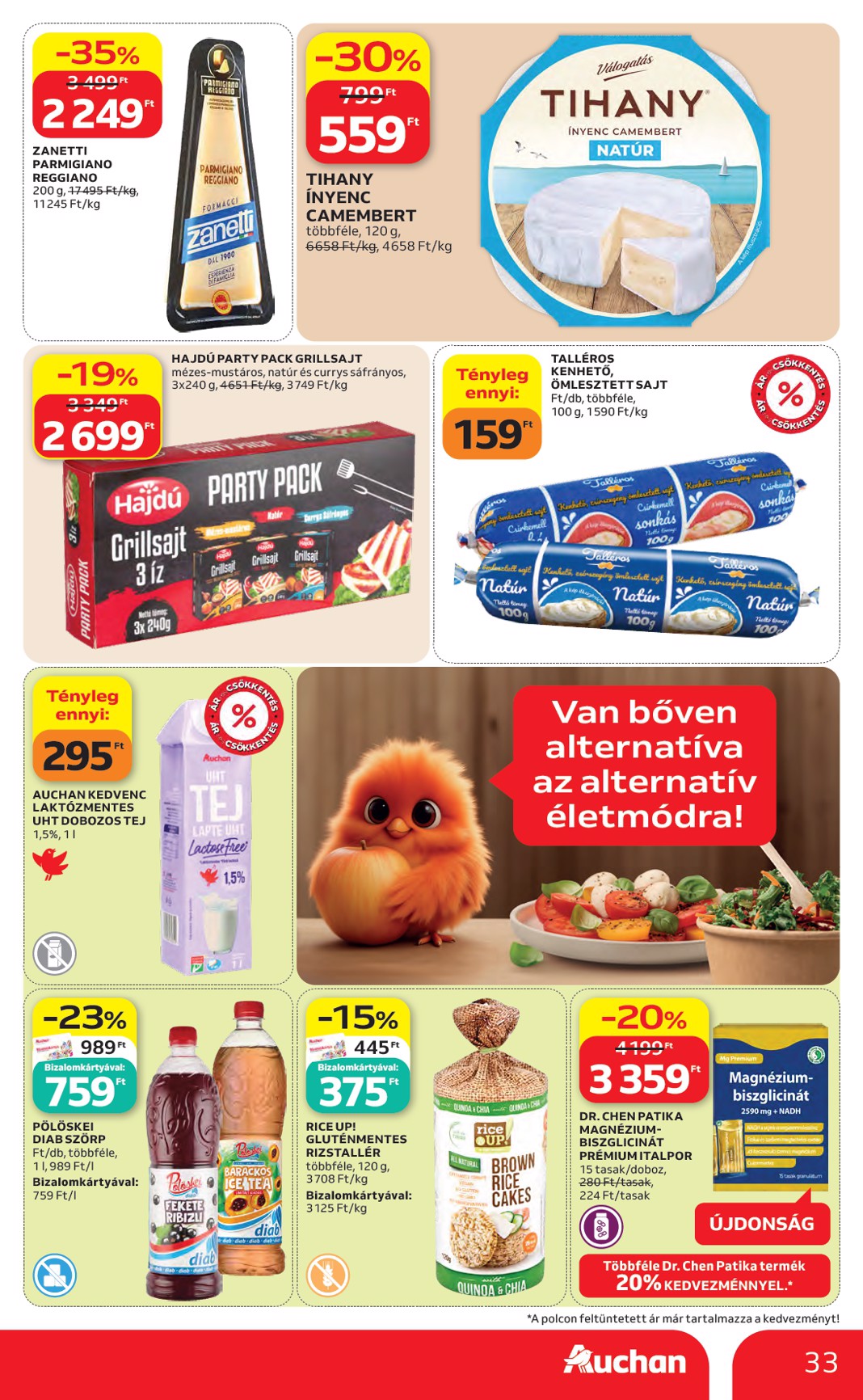 auchan - A jövőbeli Auchan akciós újság csütörtöktől 2026.05.07.-tól szerdától 2026.05.13.-ig érvényes. - page: 33