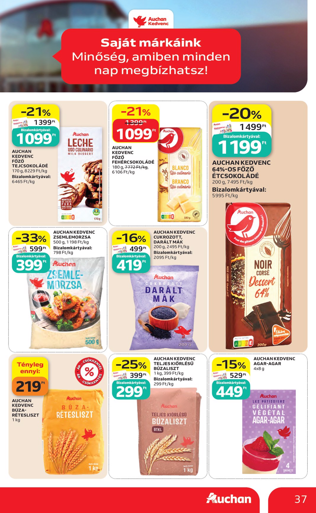 auchan - A jövőbeli Auchan akciós újság csütörtöktől 2026.05.07.-tól szerdától 2026.05.13.-ig érvényes. - page: 37