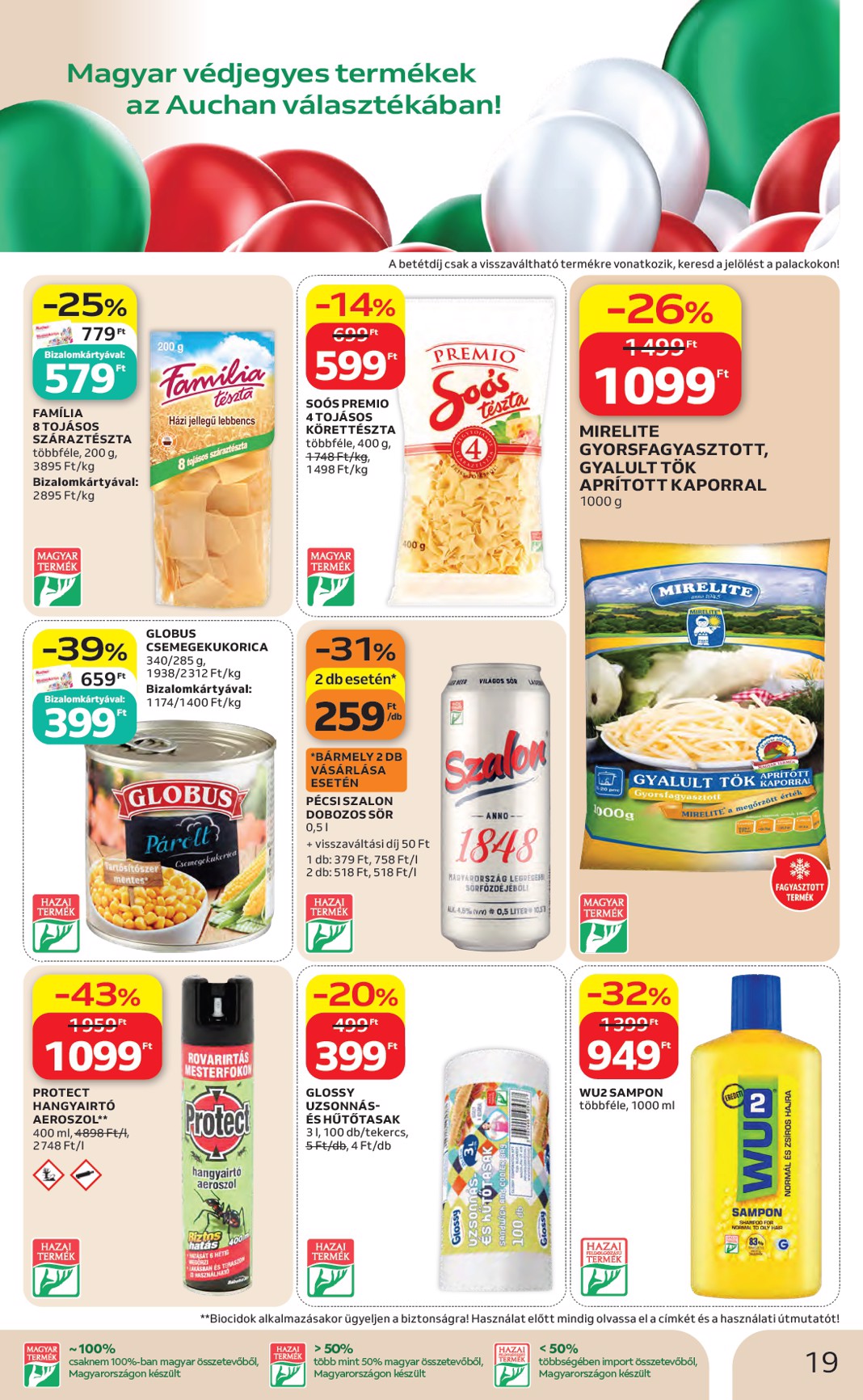 auchan - A jövőbeli Auchan akciós újság csütörtöktől 2026.05.07.-tól szerdától 2026.05.13.-ig érvényes. - page: 19