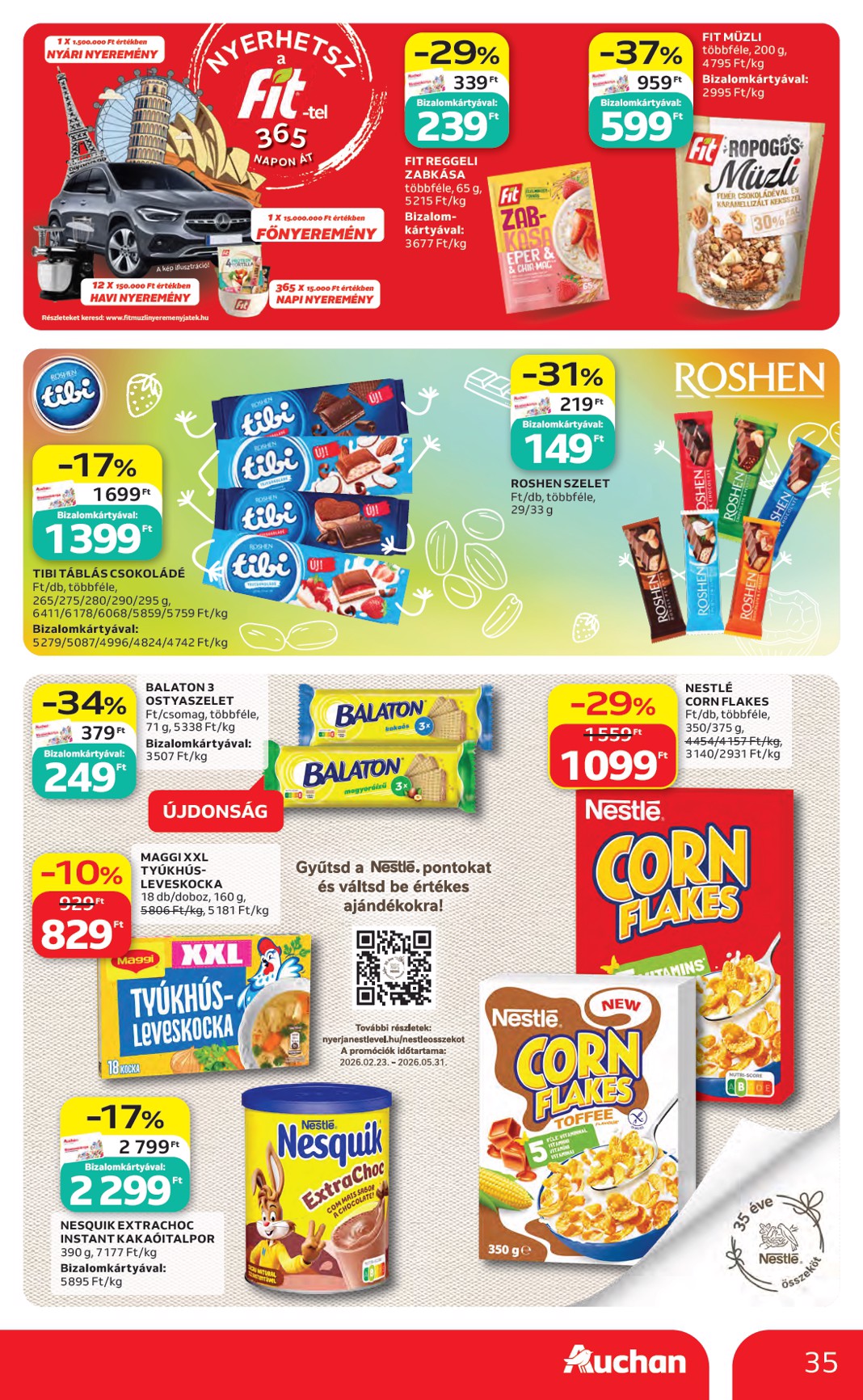 auchan - A jövőbeli Auchan akciós újság csütörtöktől 2026.05.07.-tól szerdától 2026.05.13.-ig érvényes. - page: 35