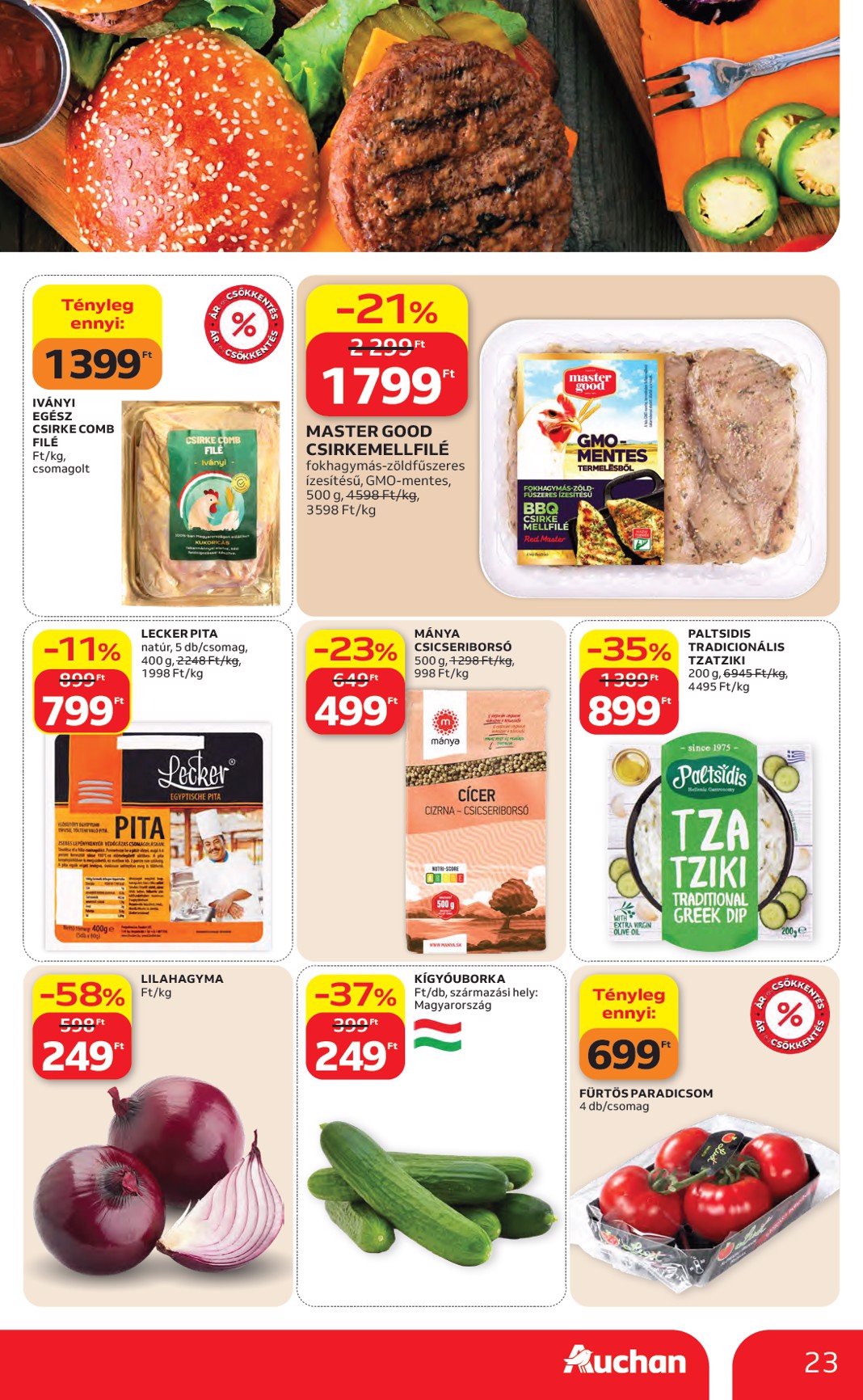auchan - A jövőbeli Auchan akciós újság csütörtöktől 2026.05.07.-tól szerdától 2026.05.13.-ig érvényes. - page: 23