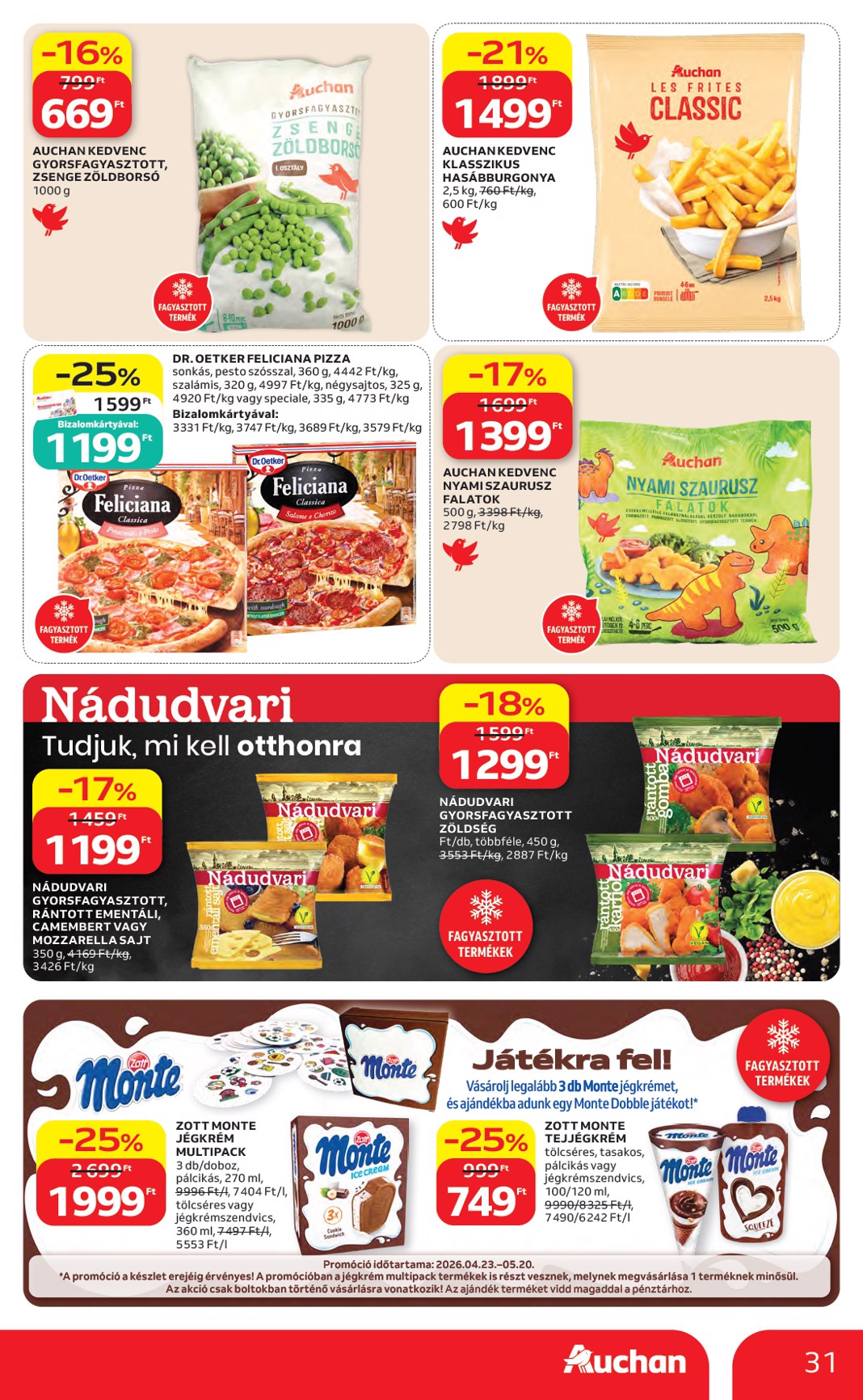 auchan - A jövőbeli Auchan akciós újság csütörtöktől 2026.05.07.-tól szerdától 2026.05.13.-ig érvényes. - page: 31
