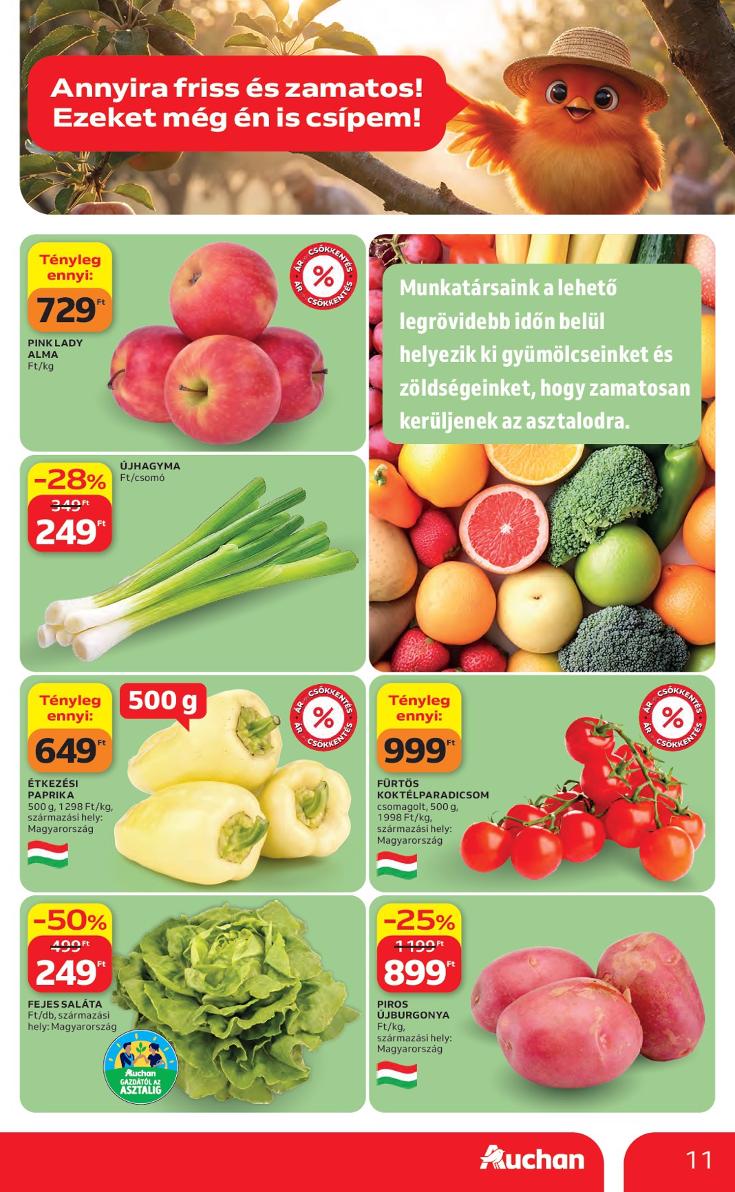 auchan - A jövőbeli Auchan akciós újság csütörtöktől 2026.05.07.-tól szerdától 2026.05.13.-ig érvényes. - page: 11