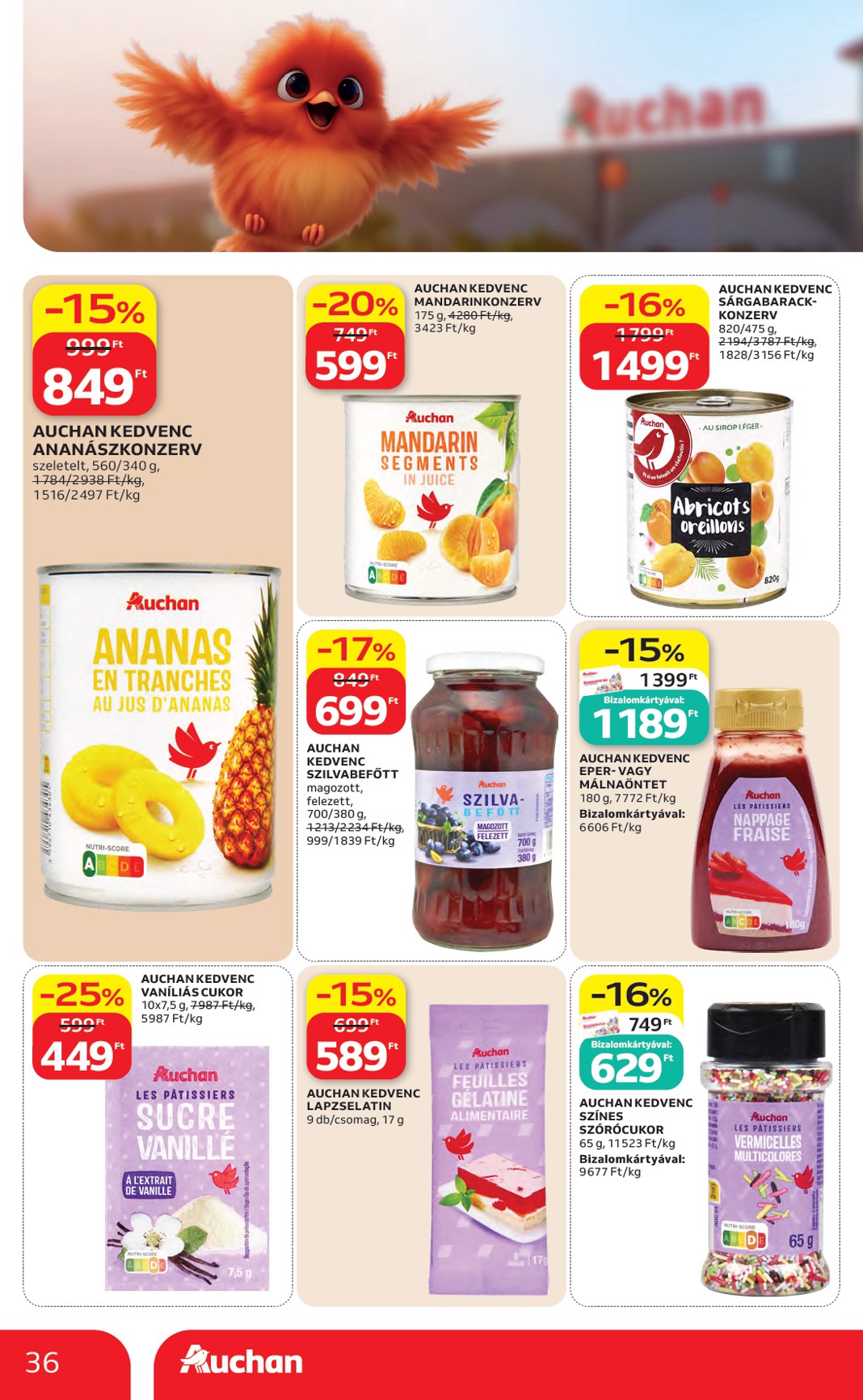 auchan - A jövőbeli Auchan akciós újság csütörtöktől 2026.05.07.-tól szerdától 2026.05.13.-ig érvényes. - page: 36