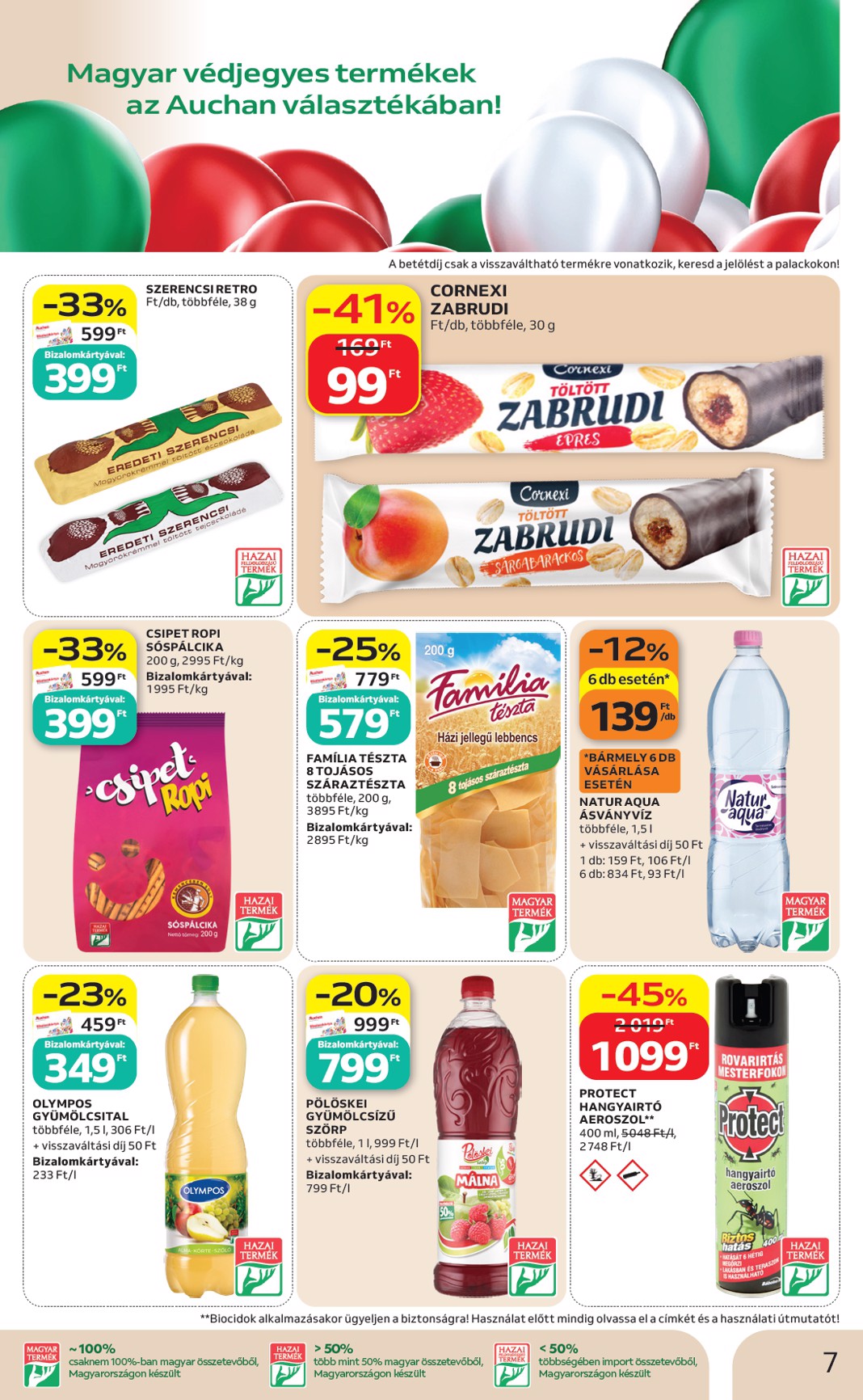 auchan - A jövőbeli Auchan szupermarket akciós újság csütörtöktől 2026.05.07.-tól szerdától 2026.05.13.-ig érvényes. - page: 7