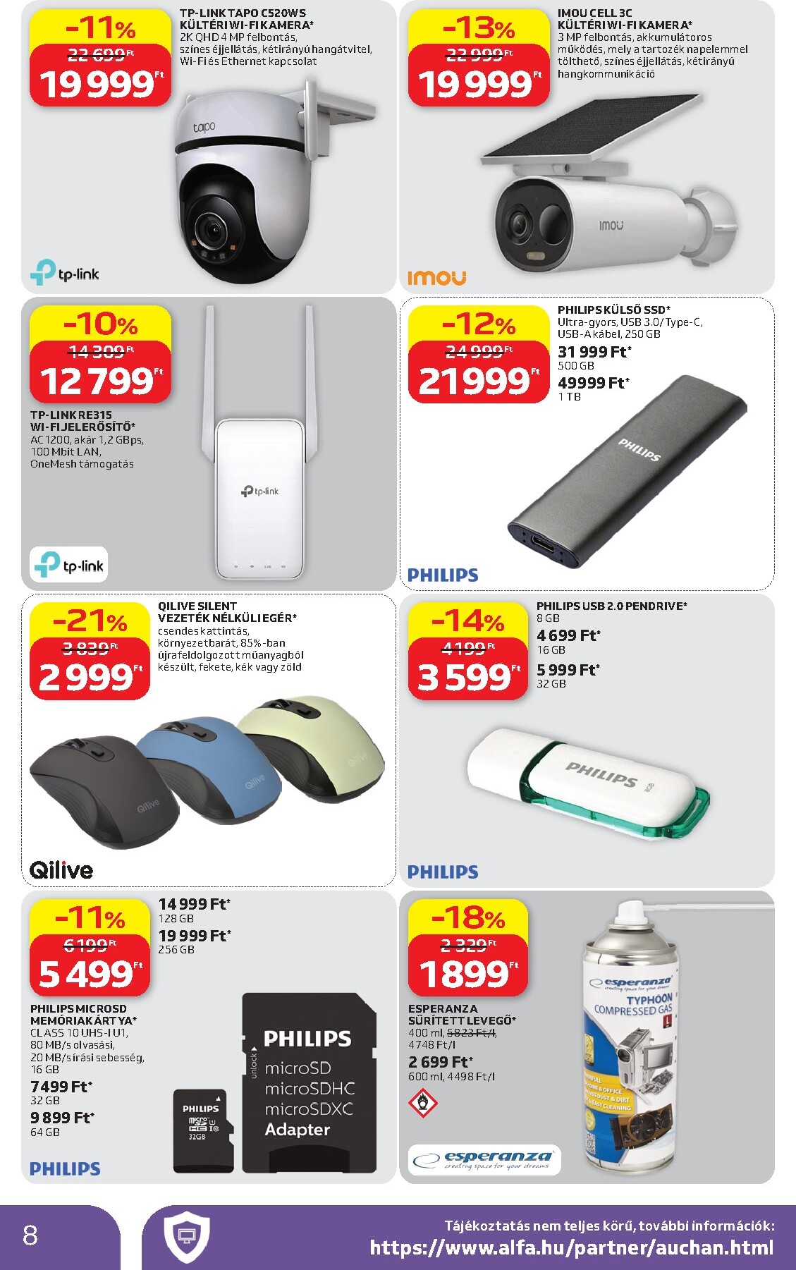 auchan - A jövőbeli Auchan - Elektronikai ajánlataink akciós újság csütörtöktől 2026.05.07.-tól szerdától 2026.05.20.-ig érvényes. - page: 8