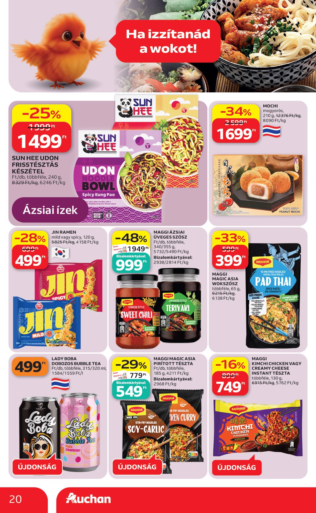 auchan - A jövőbeli Auchan - Nemzetközi konyha ajánlataink akciós újság csütörtöktől 2026.05.07.-tól szerdától 2026.05.20.-ig érvényes. - page: 20