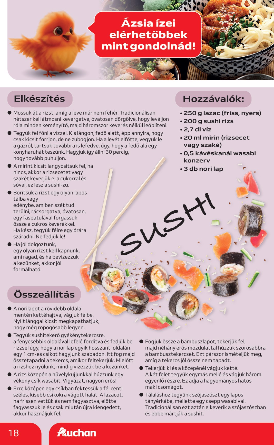 auchan - A jövőbeli Auchan - Nemzetközi konyha ajánlataink akciós újság csütörtöktől 2026.05.07.-tól szerdától 2026.05.20.-ig érvényes. - page: 18