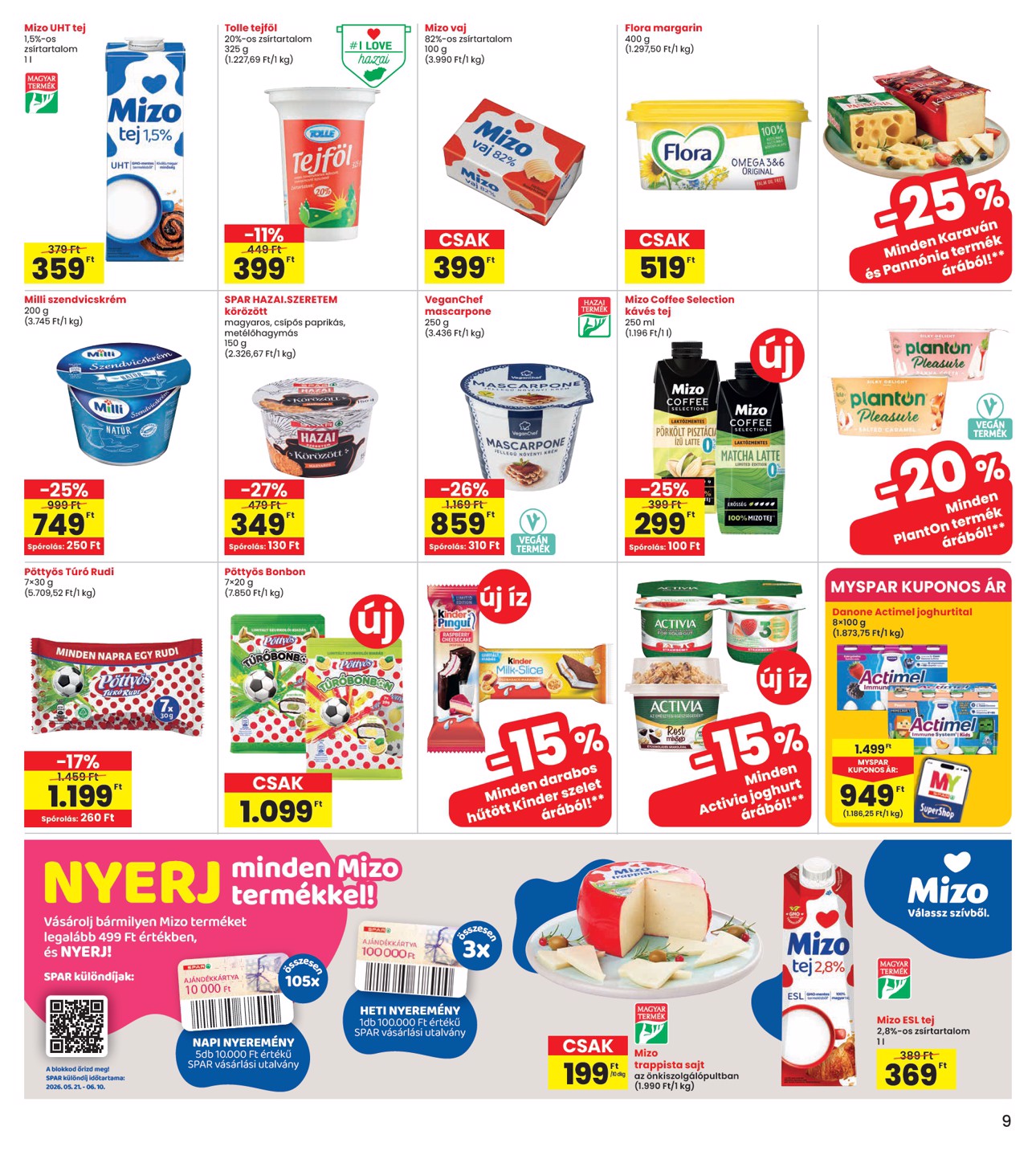 spar - A jövőbeli INTERSPAR akciós újság csütörtöktől 2026.05.21.-tól szerdától 2026.05.27.-ig érvényes. - page: 9