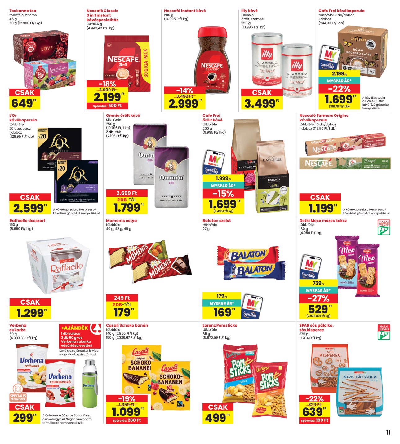 spar - A jövőbeli INTERSPAR akciós újság csütörtöktől 2026.05.21.-tól szerdától 2026.05.27.-ig érvényes. - page: 11