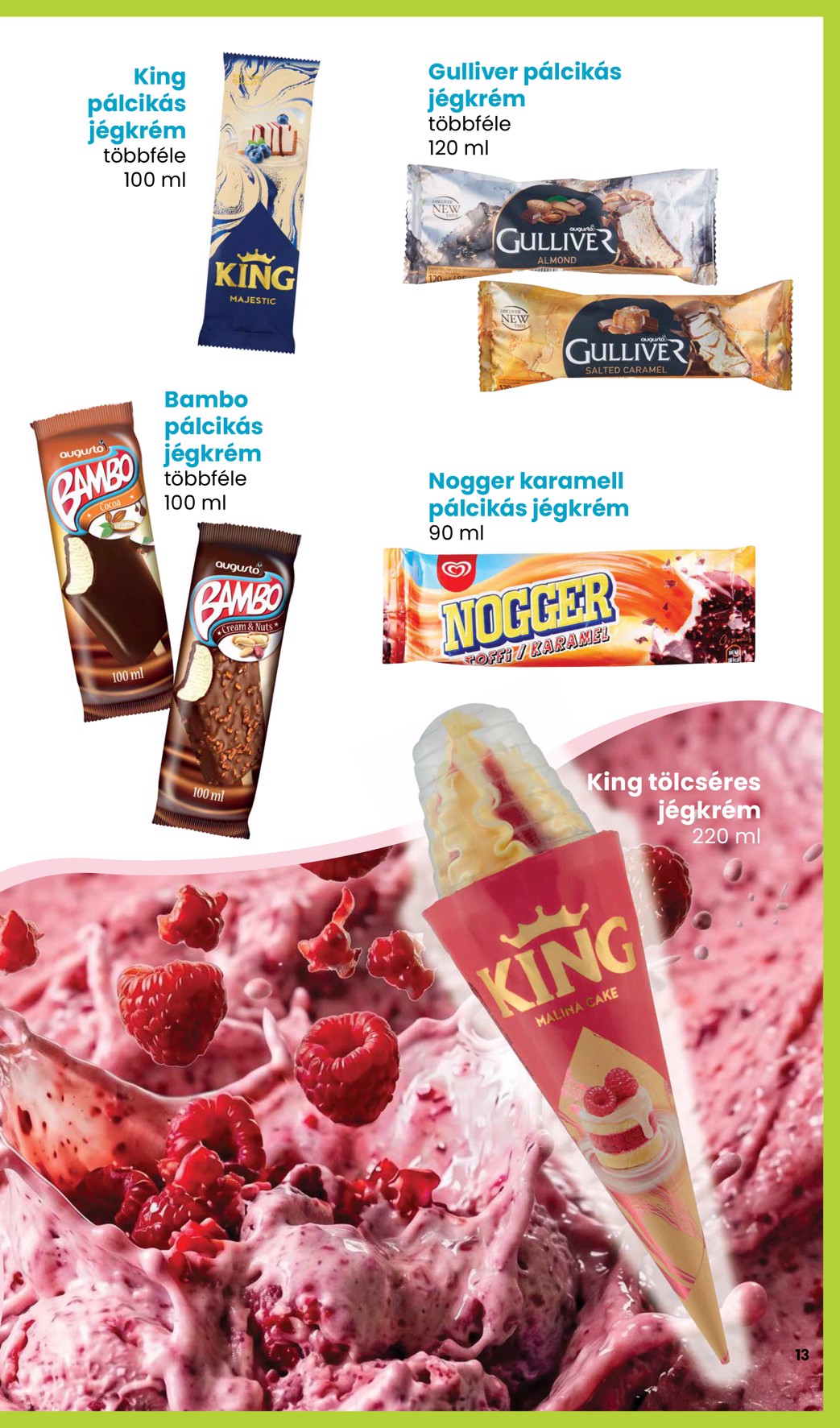 spar - Aktuális SPAR - Jégkrém katalógus szórólap érvényes csütörtöktől 2026.05.14.-től szerdától 2026.05.27.-ig - page: 13