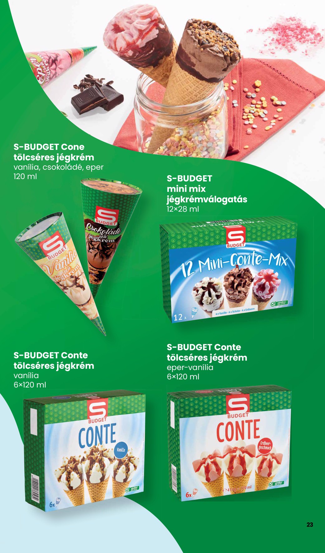 spar - Aktuális SPAR - Jégkrém katalógus szórólap érvényes csütörtöktől 2026.05.14.-től szerdától 2026.05.27.-ig - page: 23