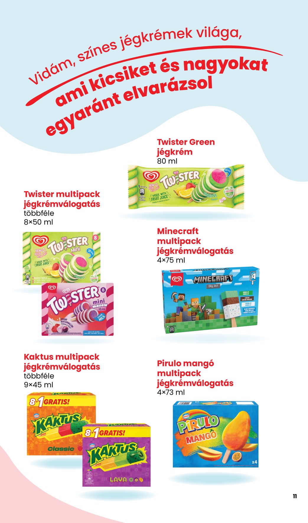 spar - Aktuális SPAR - Jégkrém katalógus szórólap érvényes csütörtöktől 2026.05.14.-től szerdától 2026.05.27.-ig - page: 11
