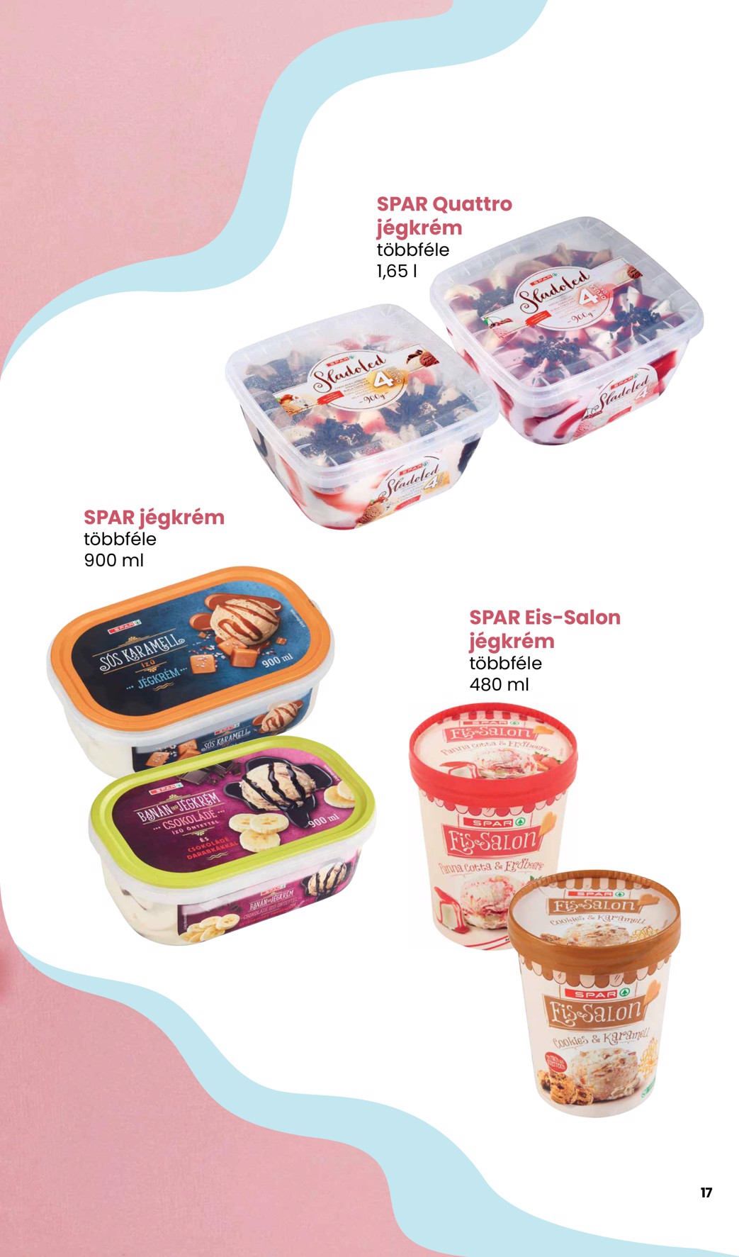 spar - Aktuális SPAR - Jégkrém katalógus szórólap érvényes csütörtöktől 2026.05.14.-től szerdától 2026.05.27.-ig - page: 17