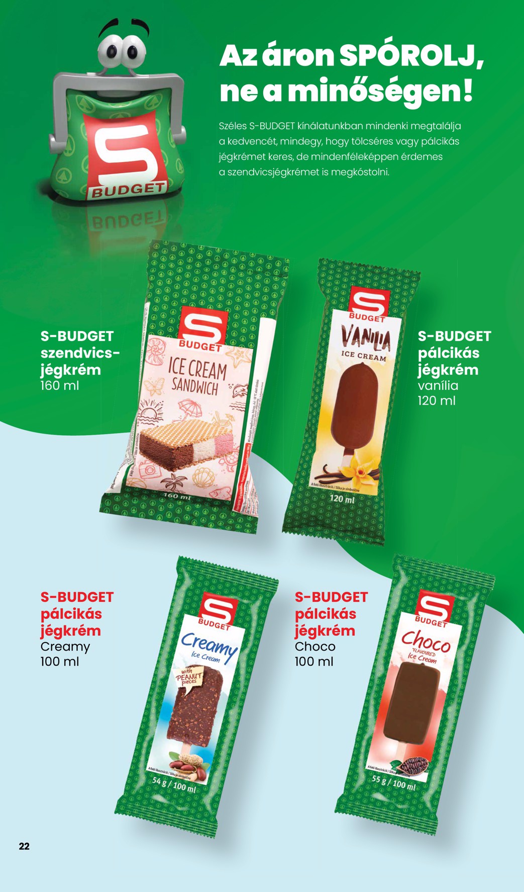 spar - Aktuális SPAR - Jégkrém katalógus szórólap érvényes csütörtöktől 2026.05.14.-től szerdától 2026.05.27.-ig - page: 22