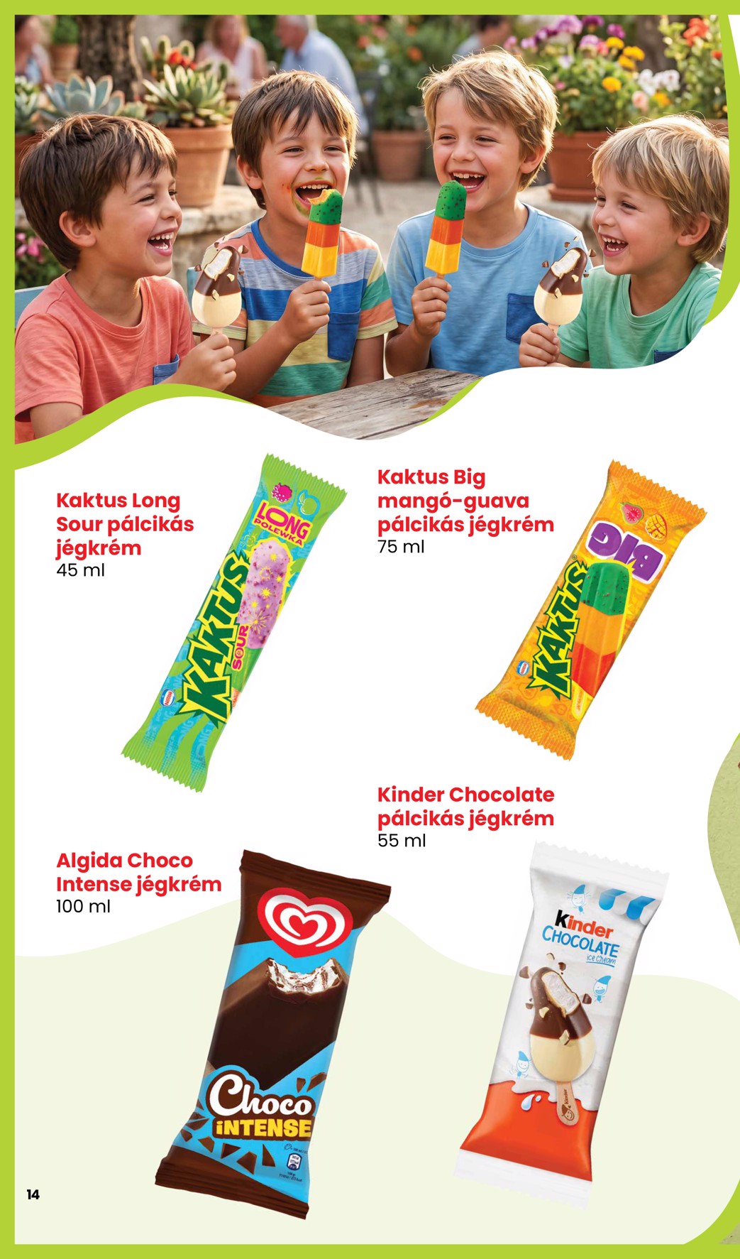 spar - Aktuális SPAR - Jégkrém katalógus szórólap érvényes csütörtöktől 2026.05.14.-től szerdától 2026.05.27.-ig - page: 14
