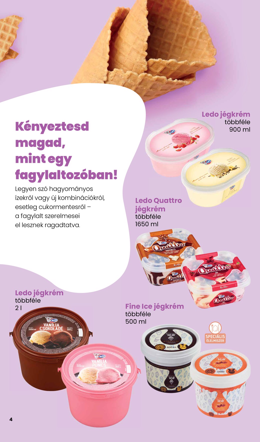 spar - Aktuális SPAR - Jégkrém katalógus szórólap érvényes csütörtöktől 2026.05.14.-től szerdától 2026.05.27.-ig - page: 4