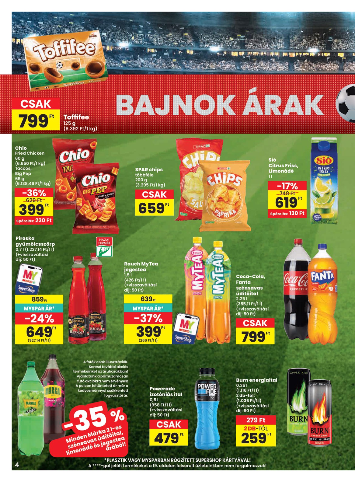 spar - SPAR hirdetmény a következő hétre csütörtöktől 2026.06.11.-tól szerdától 2026.06.17.-ig - page: 4