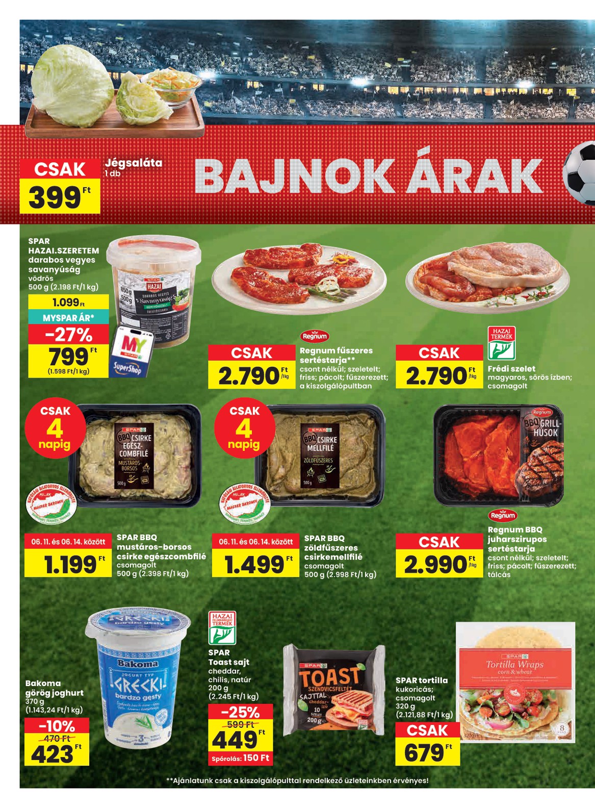 spar - Aktuális SPAR szórólap érvényes csütörtöktől 2026.06.11.-től szerdától 2026.06.17.-ig - page: 4
