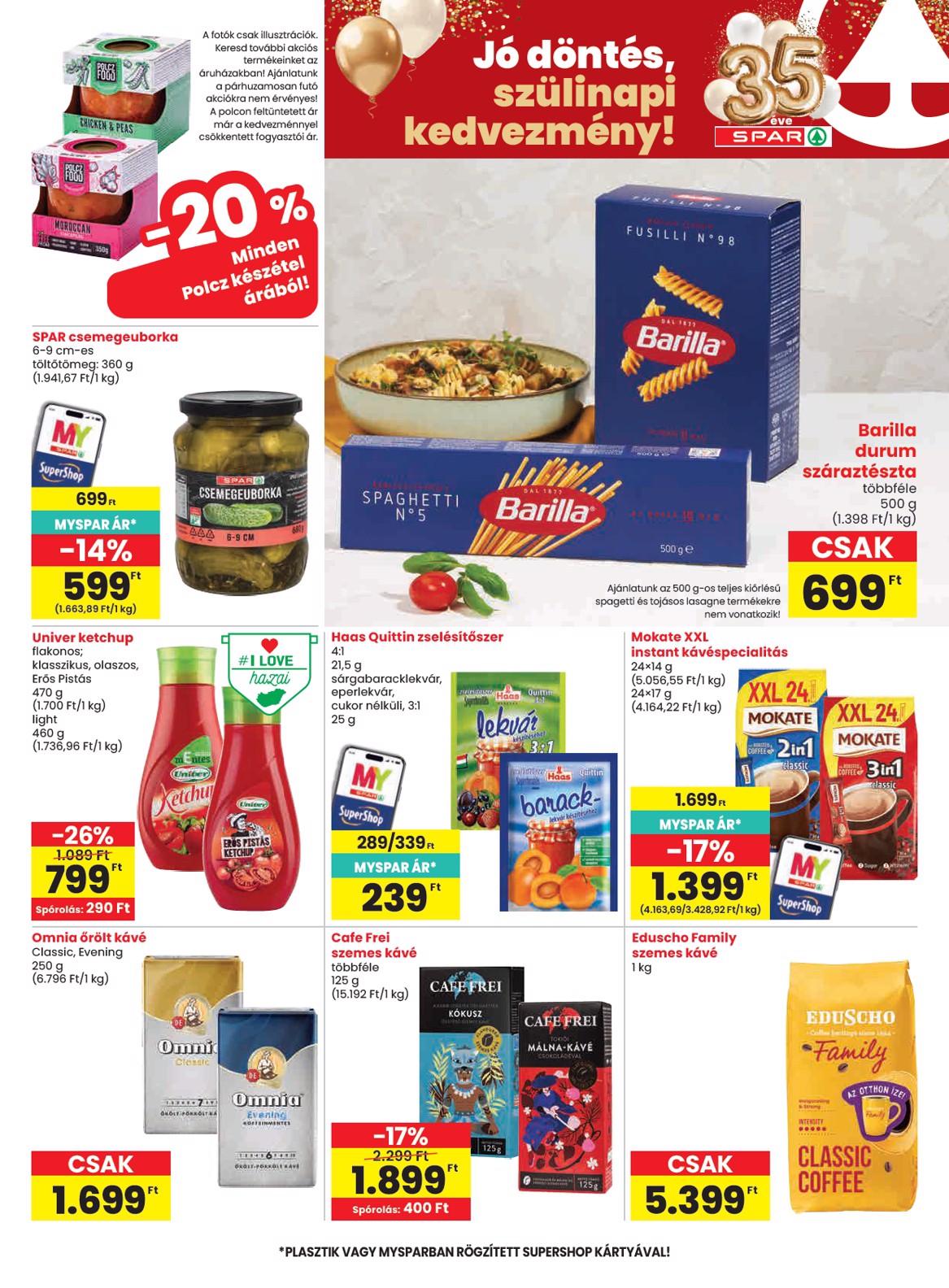 spar - Aktuális SPAR szórólap érvényes csütörtöktől 2026.06.11.-től szerdától 2026.06.17.-ig - page: 31