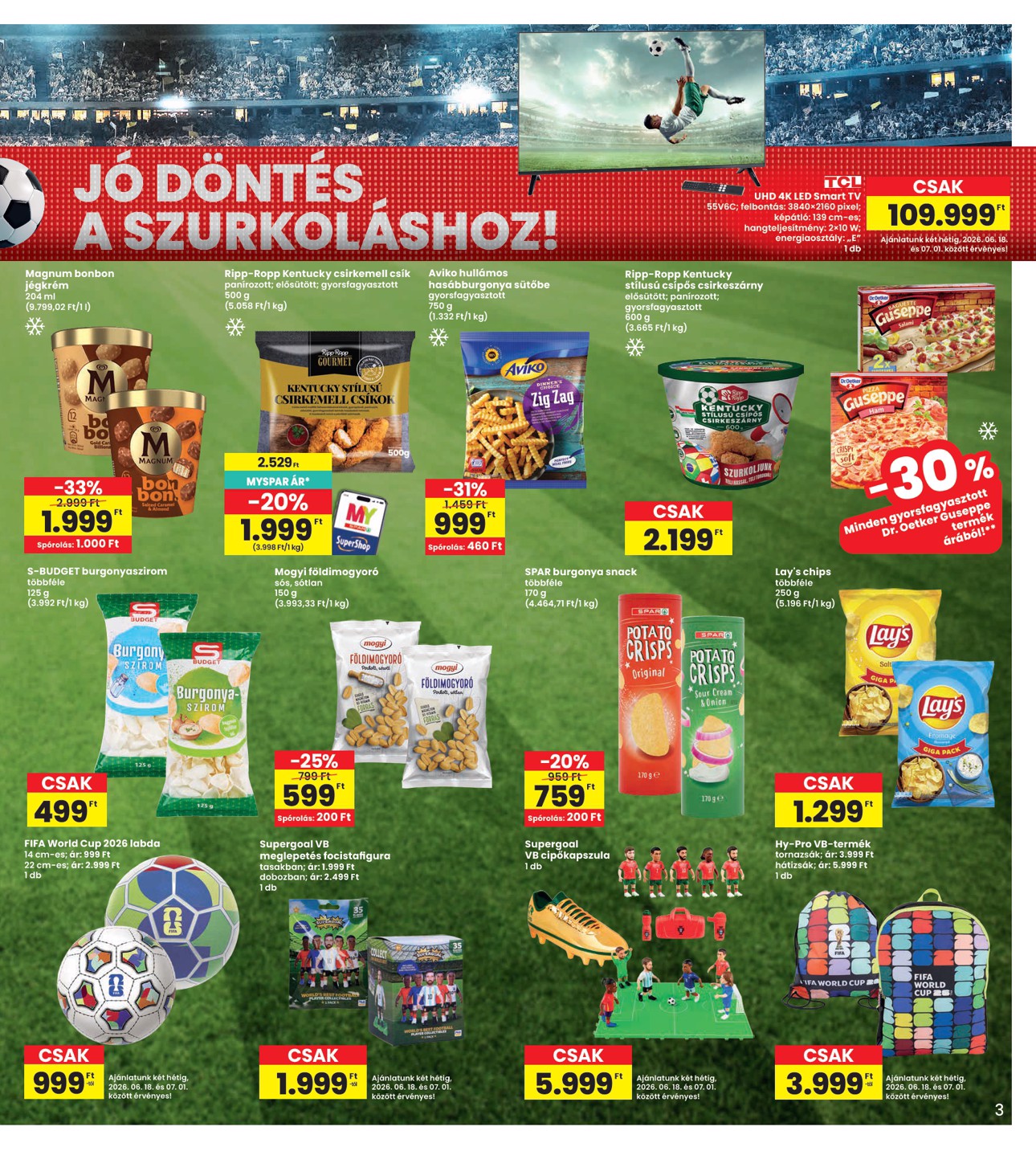 spar - INTERSPAR hirdetmény a következő hétre csütörtöktől 2026.06.18.-tól szerdától 2026.06.24.-ig - page: 3