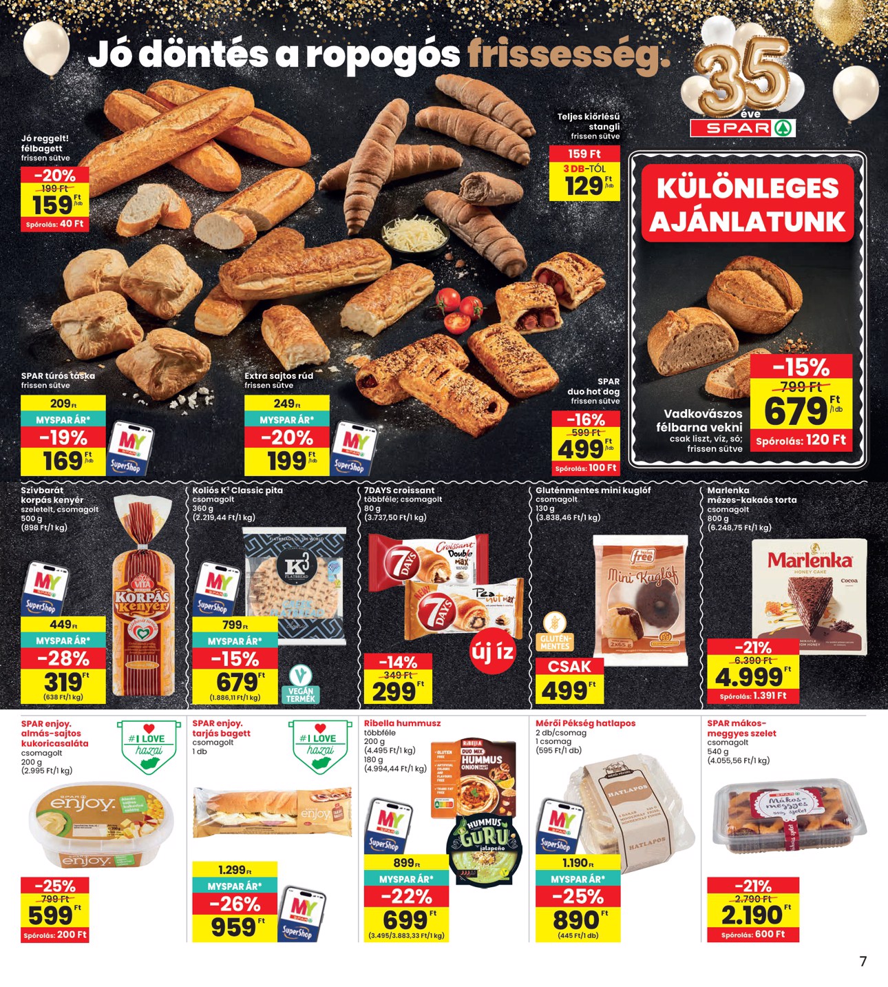 spar - INTERSPAR hirdetmény a következő hétre csütörtöktől 2026.06.18.-tól szerdától 2026.06.24.-ig - page: 7
