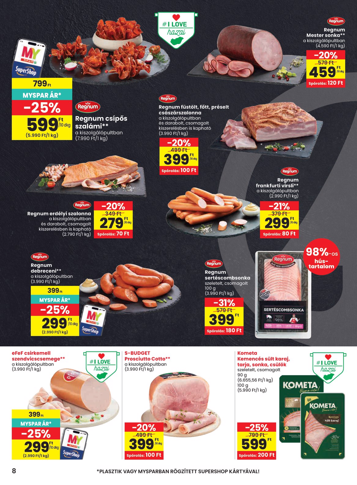 spar - SPAR hirdetmény a következő hétre csütörtöktől 2026.06.18.-tól szerdától 2026.06.24.-ig - page: 8