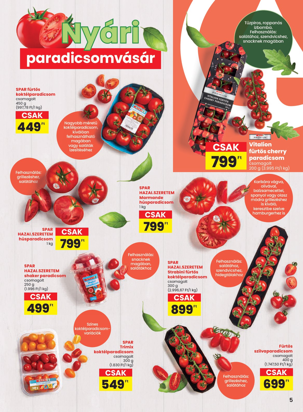 spar - SPAR hirdetmény a következő hétre csütörtöktől 2026.06.18.-tól szerdától 2026.06.24.-ig - page: 5