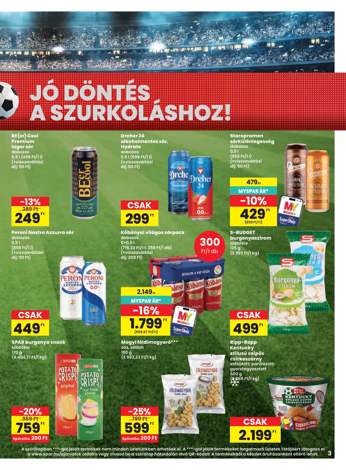 spar - SPAR hirdetmény a következő hétre csütörtöktől 2026.06.18.-tól szerdától 2026.06.24.-ig - page: 3