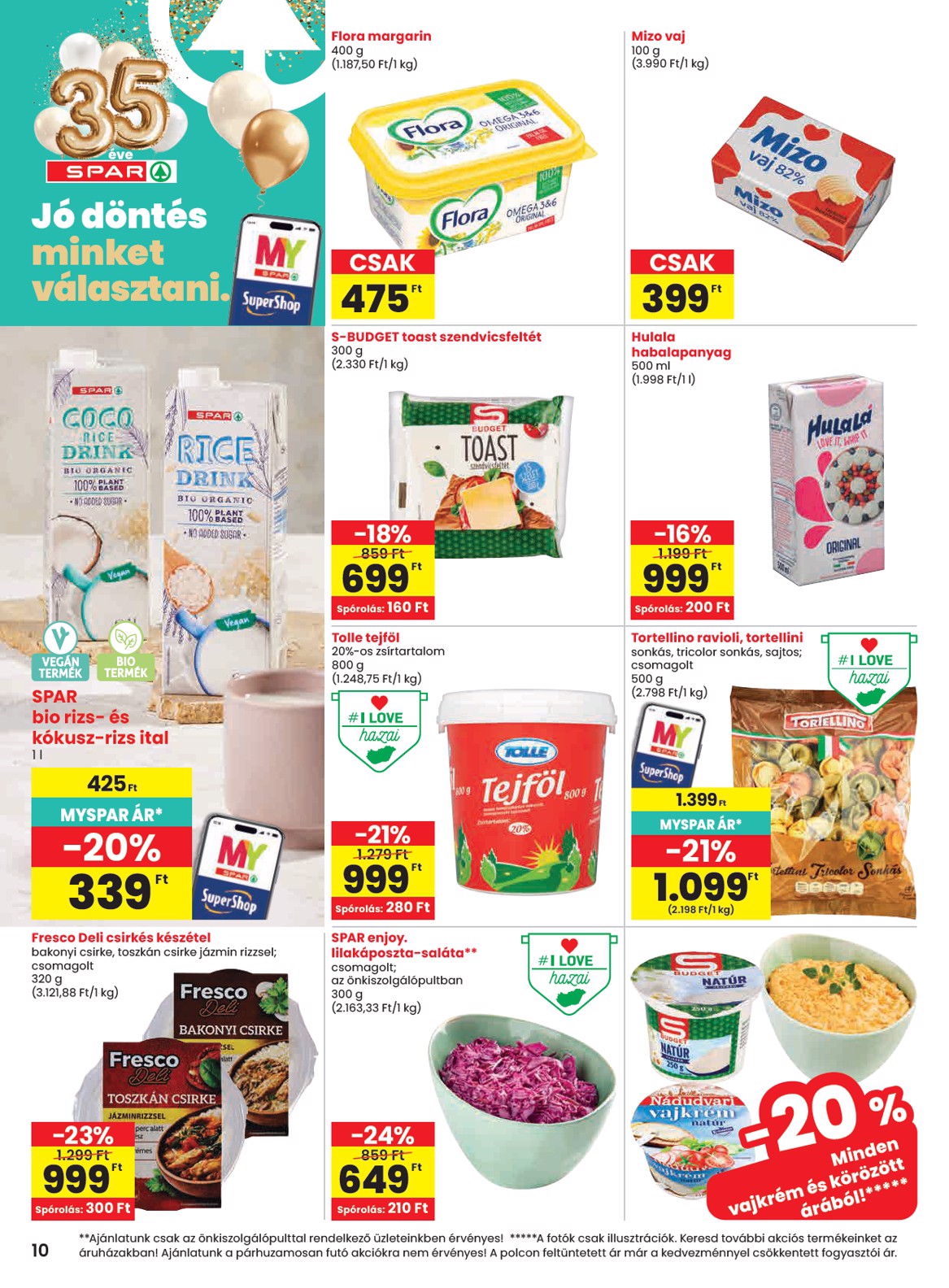 spar - SPAR hirdetmény a következő hétre csütörtöktől 2026.06.25.-tól szerdától 2026.07.01.-ig - page: 10