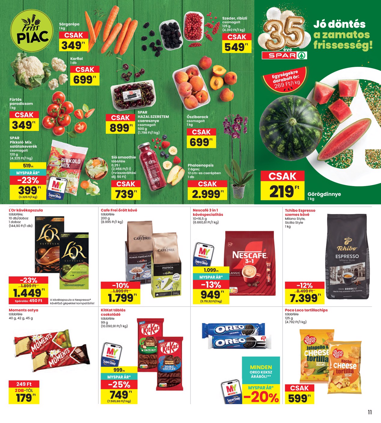 spar - INTERSPAR hirdetmény a következő hétre csütörtöktől 2026.06.25.-tól szerdától 2026.07.01.-ig - page: 11