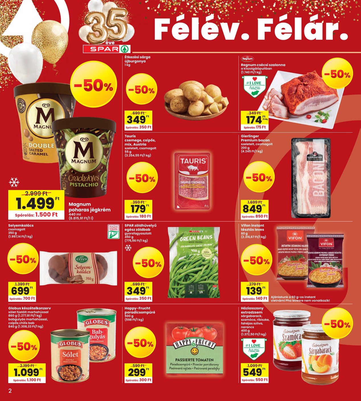 spar - INTERSPAR hirdetmény a következő hétre csütörtöktől 2026.06.25.-tól szerdától 2026.07.01.-ig - page: 2