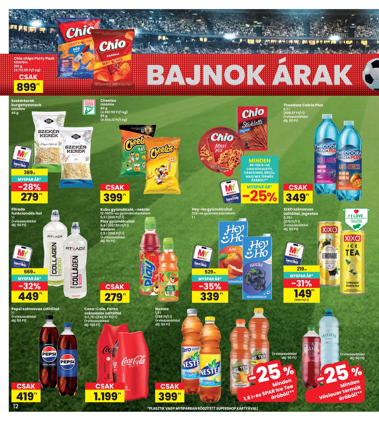 spar - INTERSPAR hirdetmény a következő hétre csütörtöktől 2026.06.25.-tól szerdától 2026.07.01.-ig - page: 12