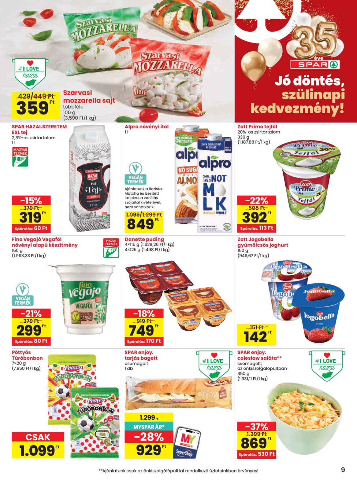 spar - SPAR hirdetmény a következő hétre csütörtöktől 2026.07.23.-tól szerdától 2026.07.29.-ig - page: 9