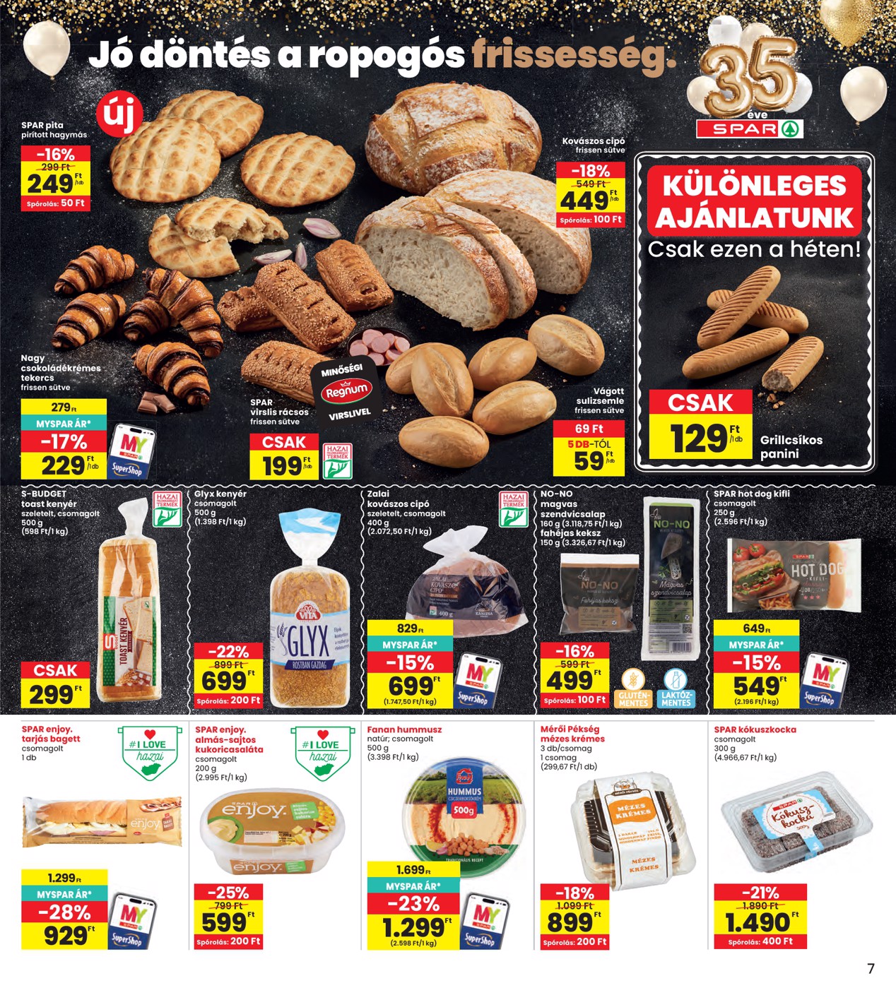 spar - SPAR - INTERSPAR szórólap hirdetmény a következő hétre csütörtöktől 2026.07.23.-tól szerdától 2026.07.29.-ig - page: 7
