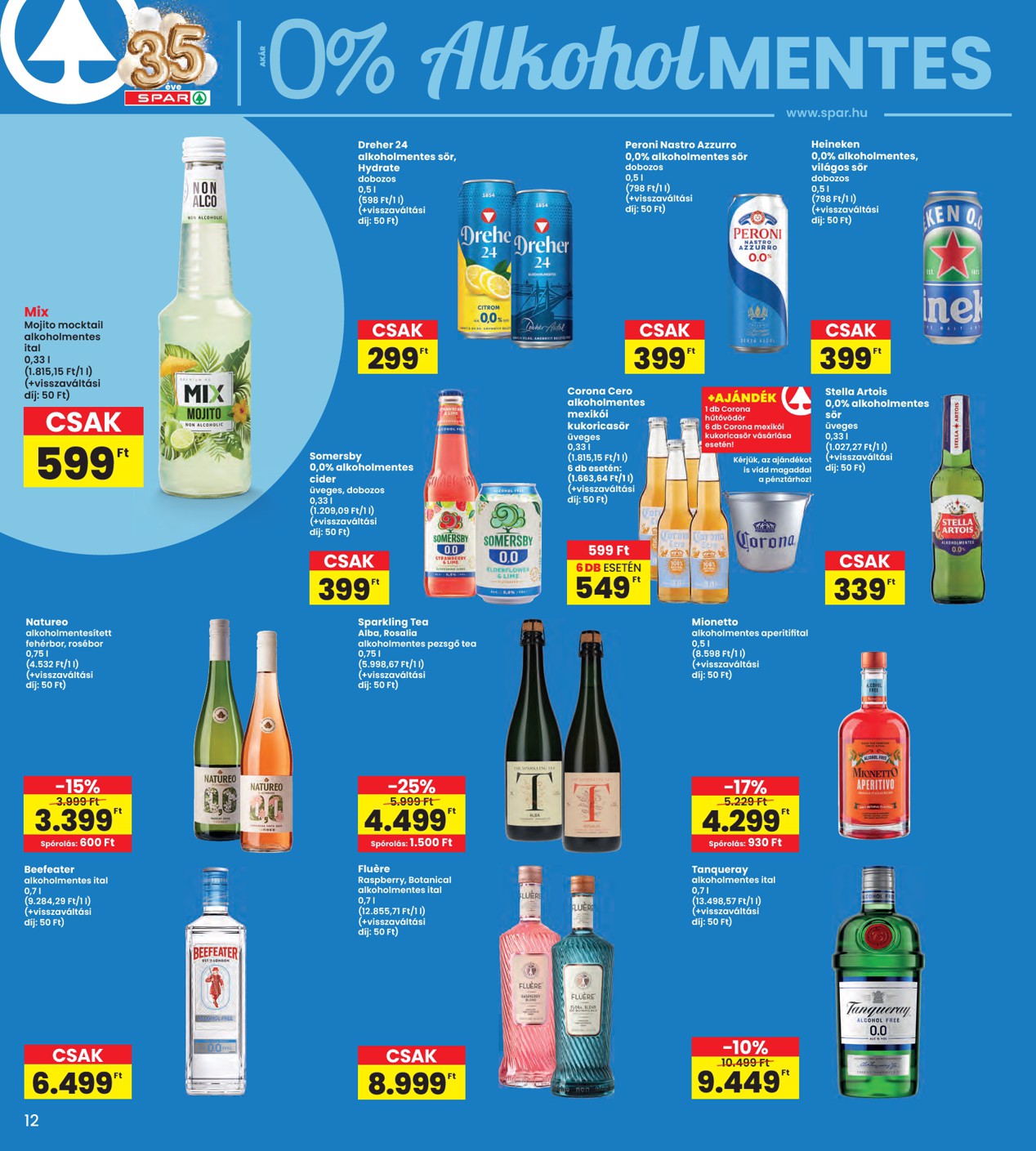 spar - SPAR - INTERSPAR szórólap hirdetmény a következő hétre csütörtöktől 2026.07.23.-tól szerdától 2026.07.29.-ig - page: 12