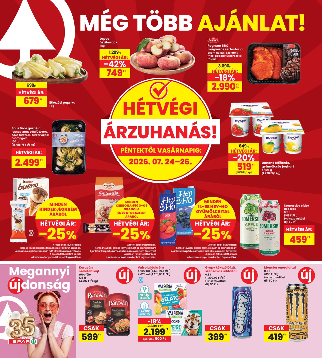 spar - SPAR - INTERSPAR szórólap hirdetmény a következő hétre csütörtöktől 2026.07.23.-tól szerdától 2026.07.29.-ig - page: 20