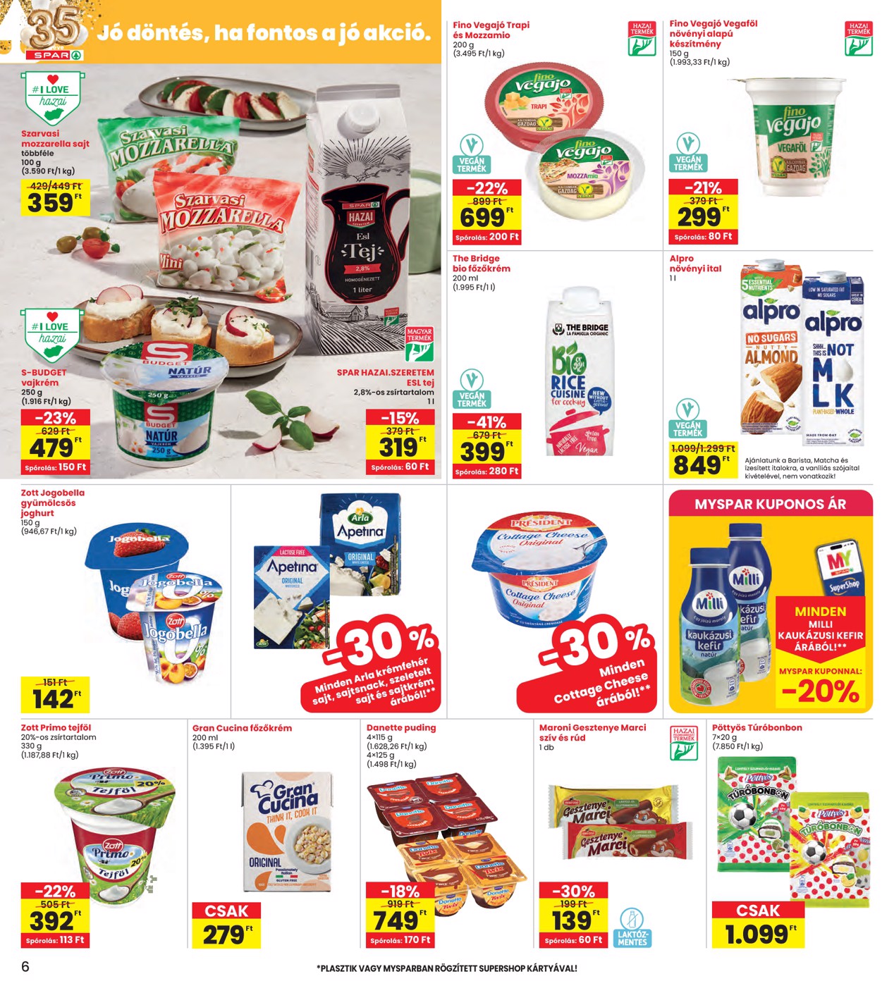 spar - SPAR - INTERSPAR szórólap hirdetmény a következő hétre csütörtöktől 2026.07.23.-tól szerdától 2026.07.29.-ig - page: 6