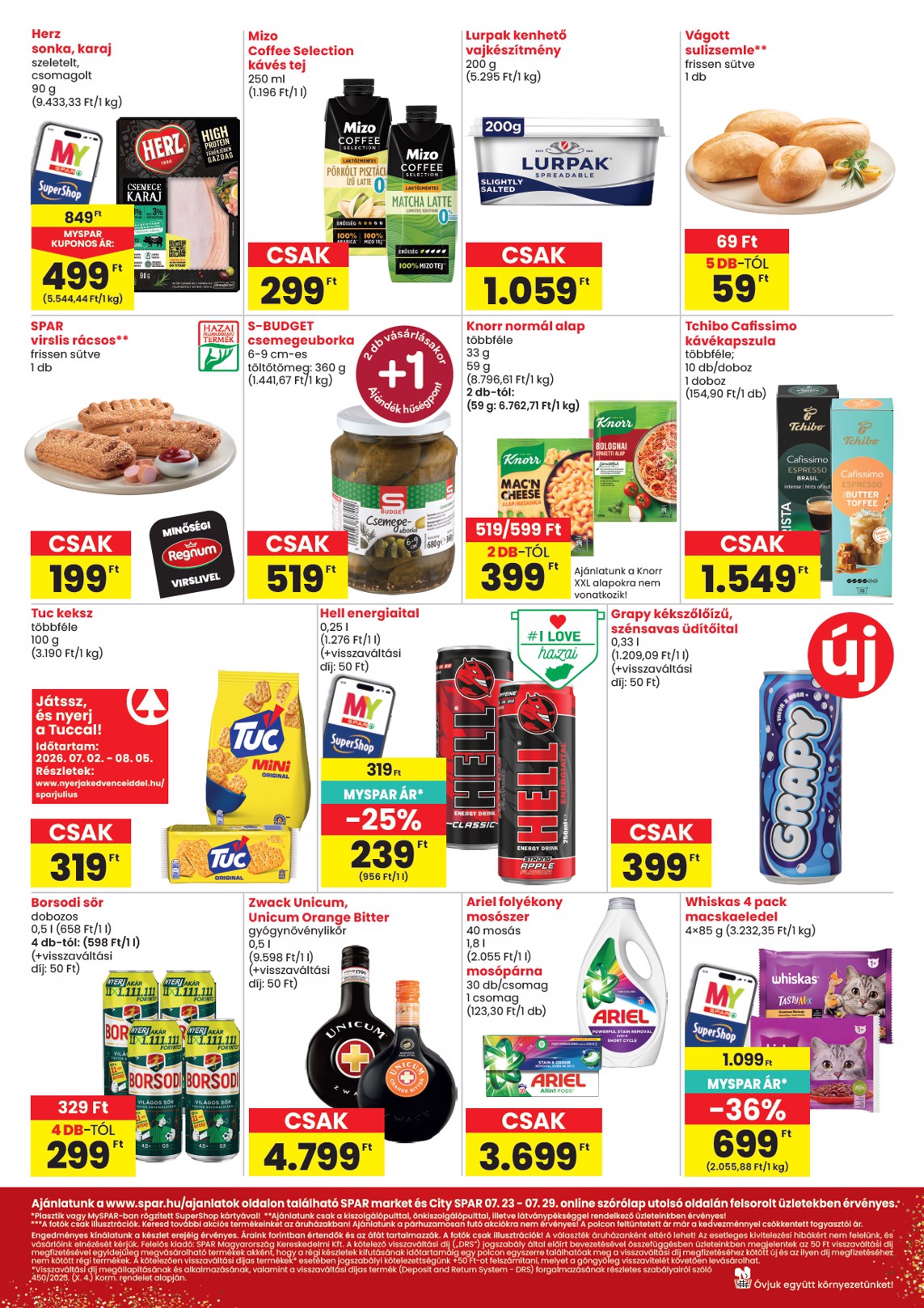 spar - SPAR - Market, City hirdetmény a következő hétre csütörtöktől 2026.07.23.-tól szerdától 2026.07.29.-ig - page: 2